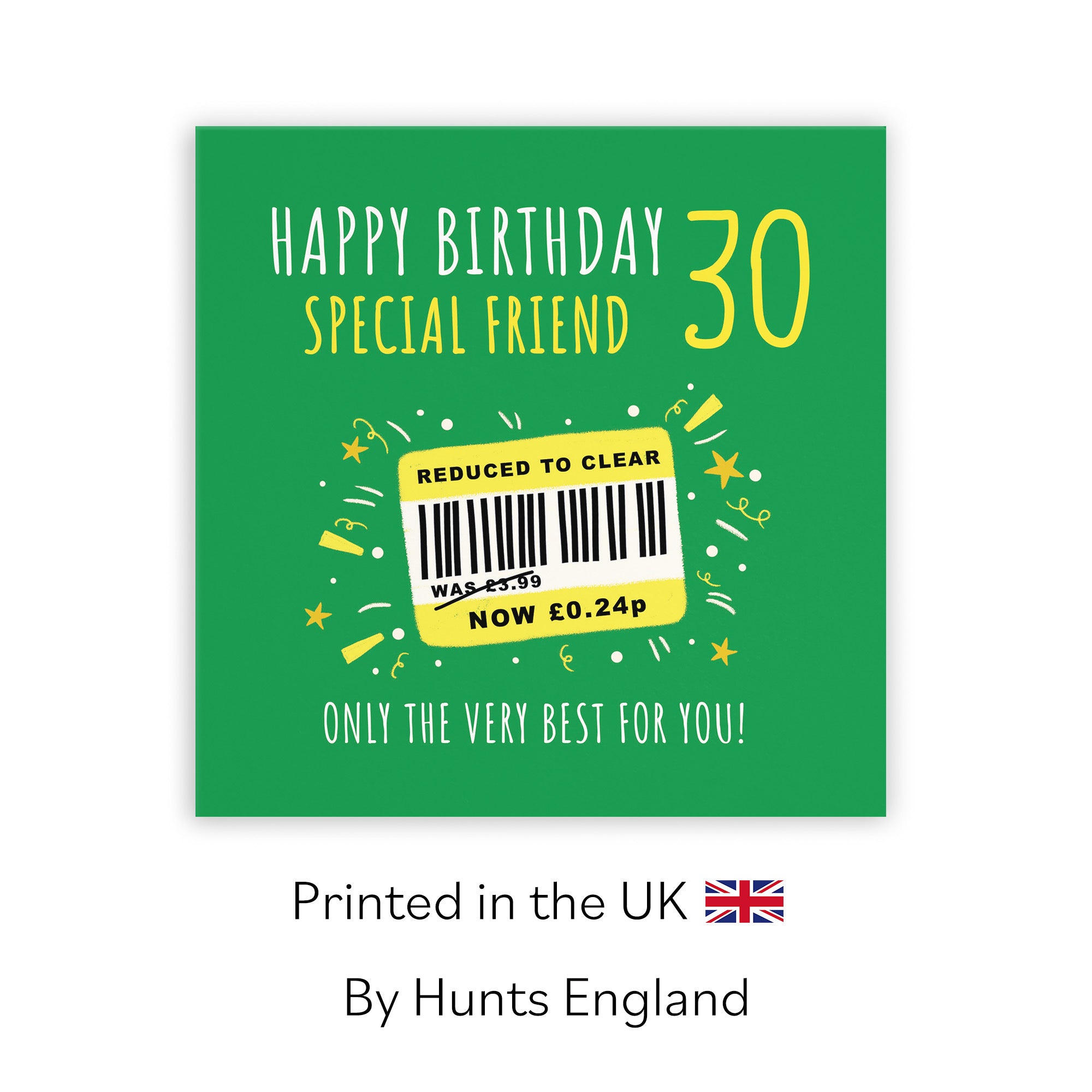 30th Friend Birthday Card Reduced To Clear Moments - Default Title (BS00096)