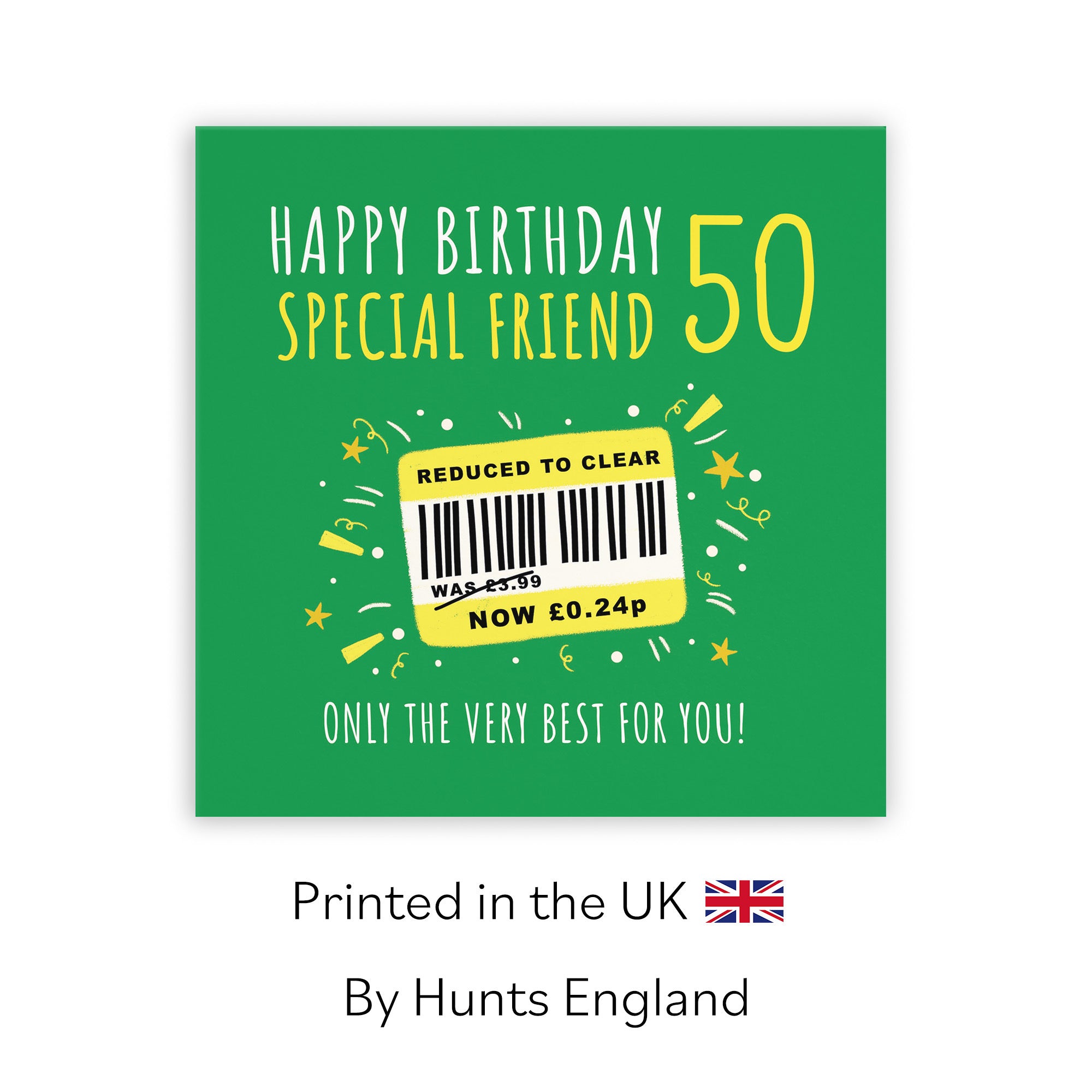 50th Friend Birthday Card Reduced To Clear Moments - Default Title (BS00098)