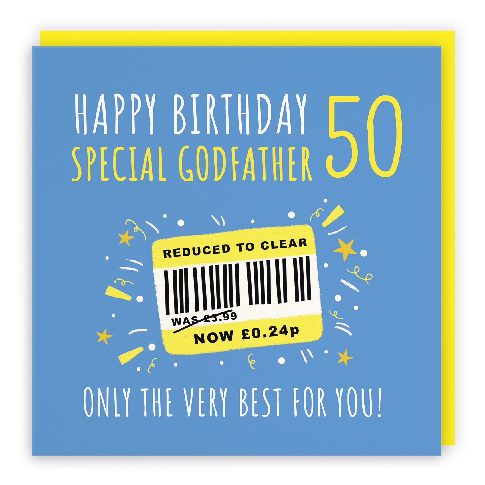 50th Godfather Birthday Card Reduced To Clear Moments - Default Title (BS00100)