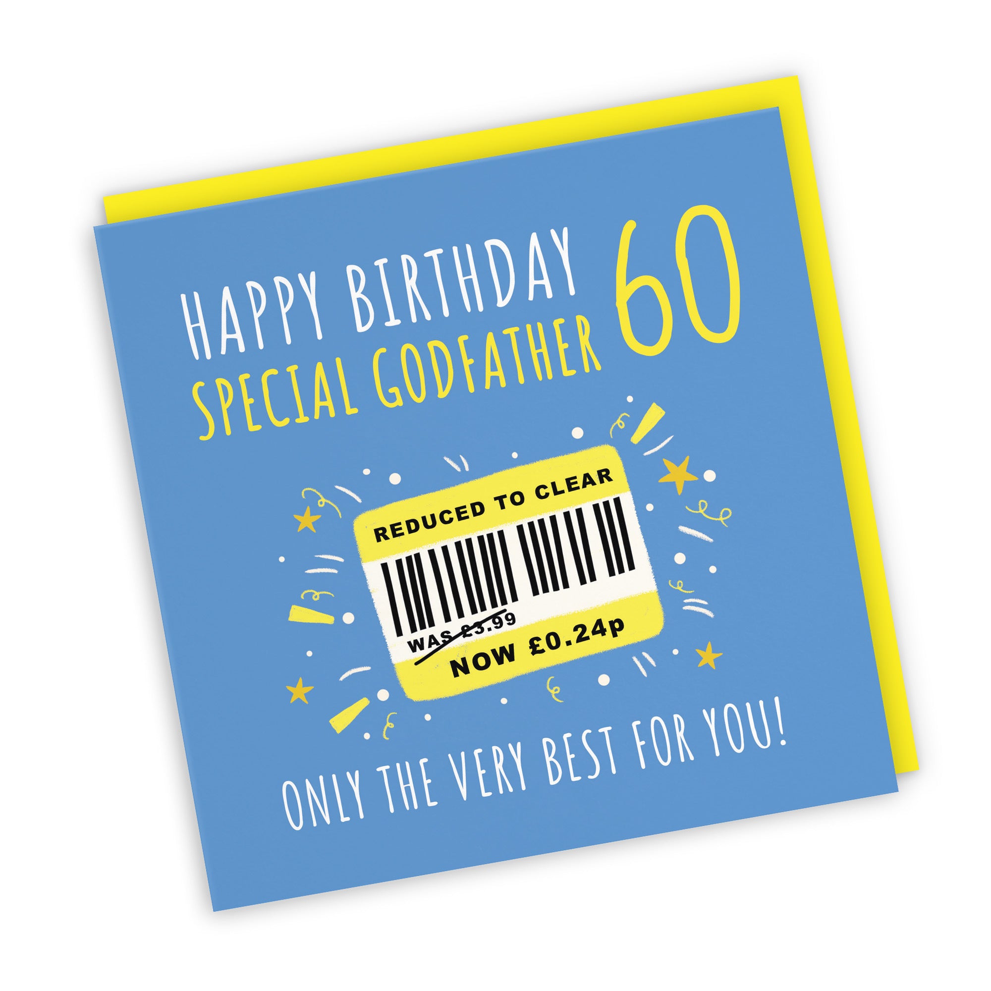 60th Godfather Birthday Card Reduced To Clear Moments - Default Title (BS00101)
