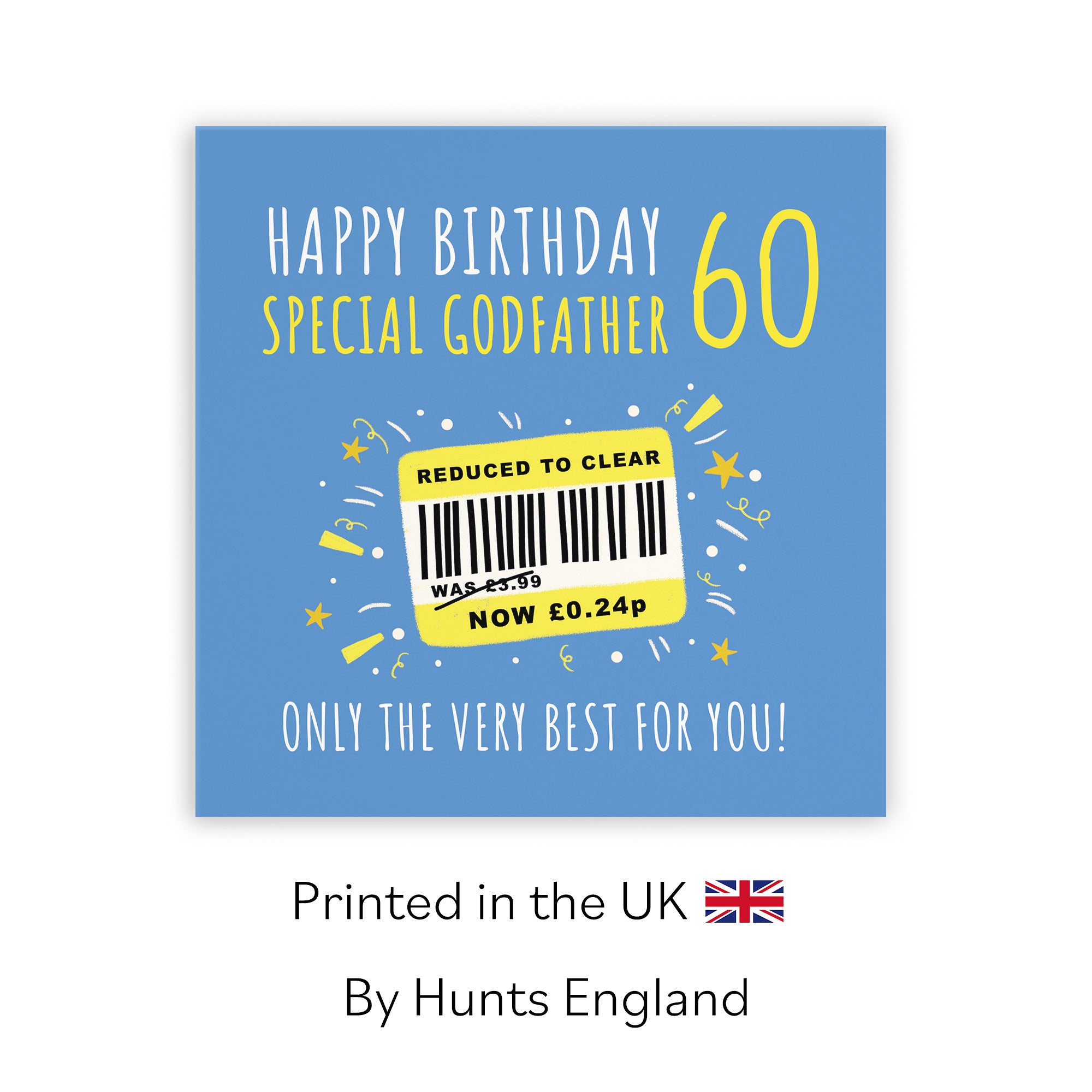 60th Godfather Birthday Card Reduced To Clear Moments - Default Title (BS00101)