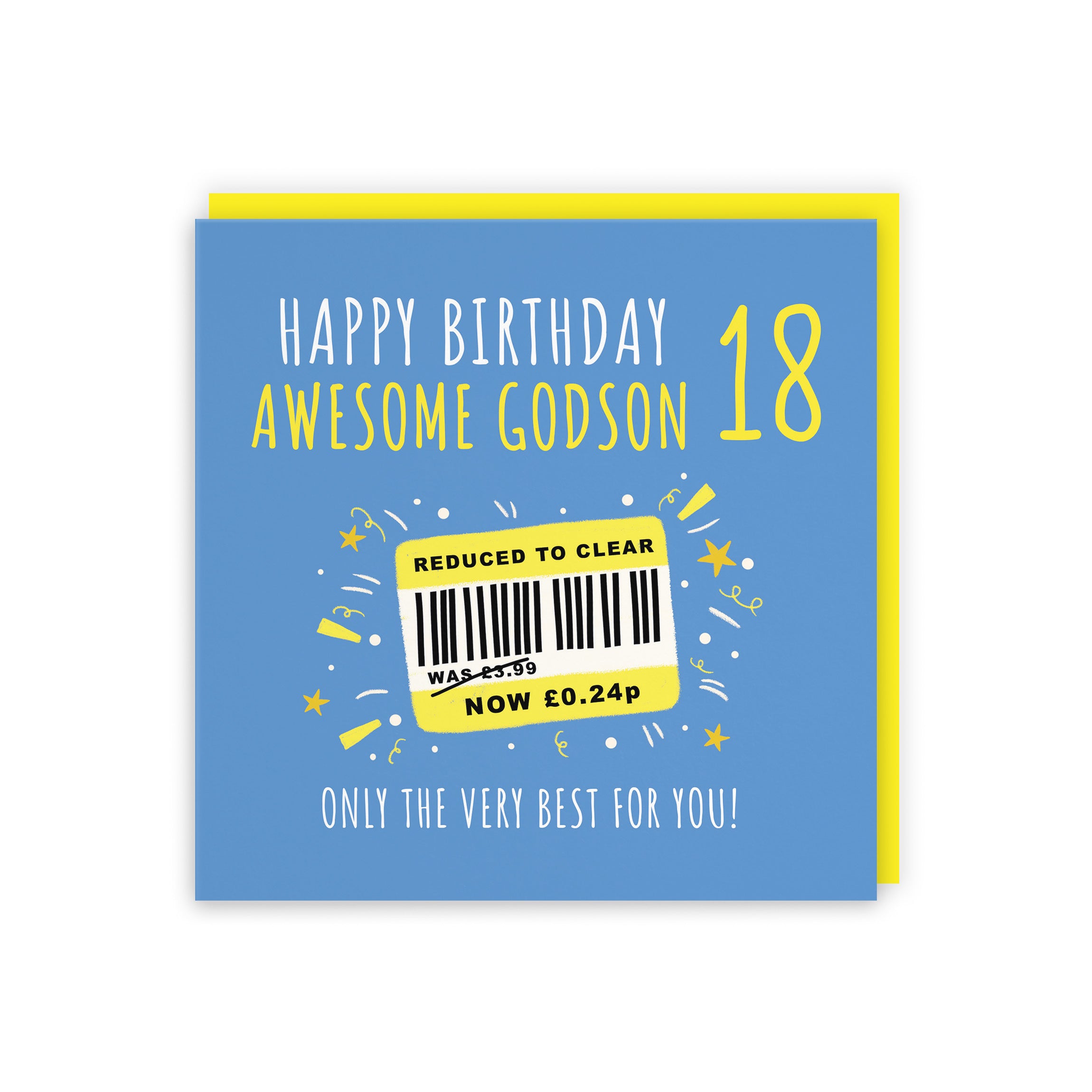 18th Godson Birthday Card Reduced To Clear Moments - Default Title (BS00102)