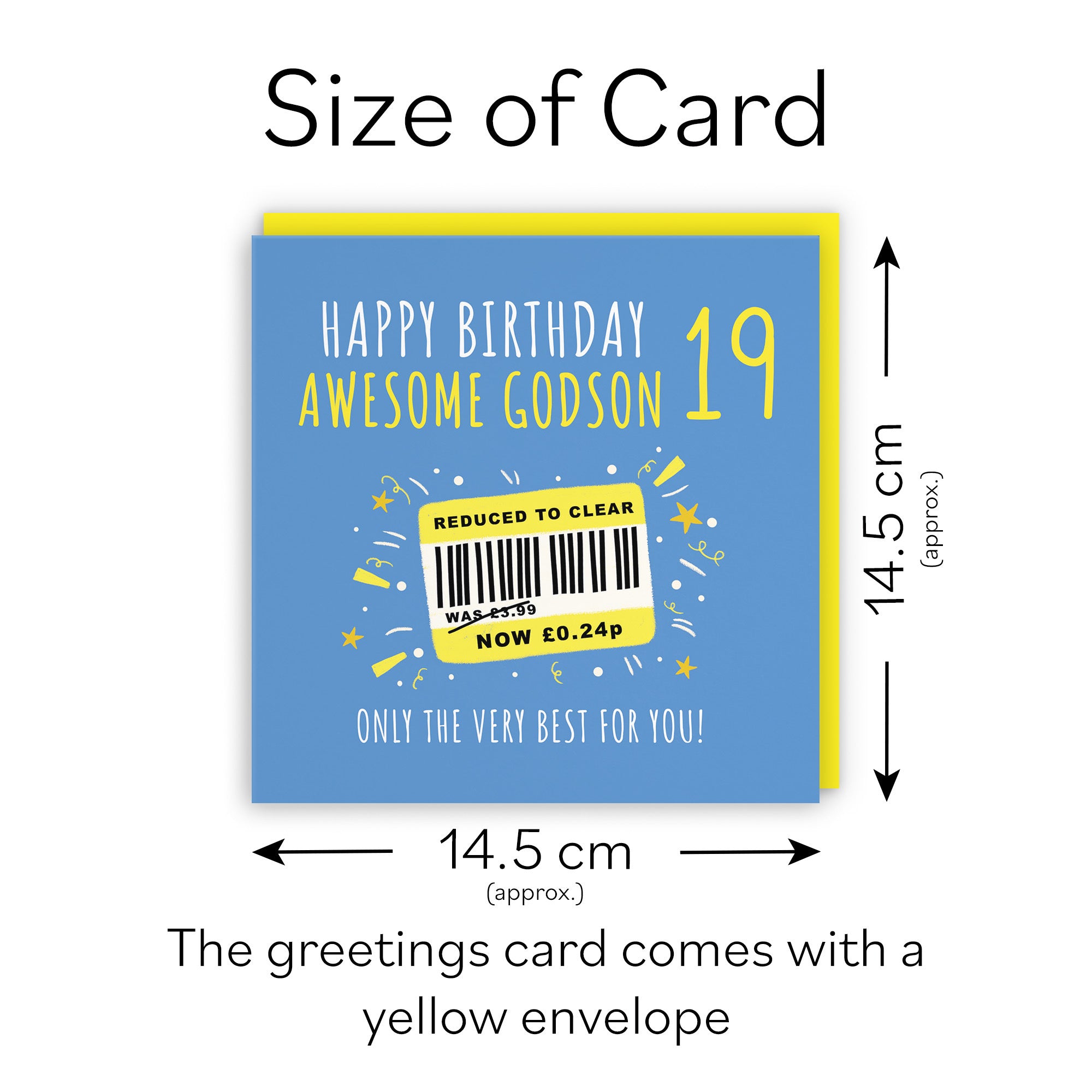 19th Godson Birthday Card Reduced To Clear Moments - Default Title (BS00103)