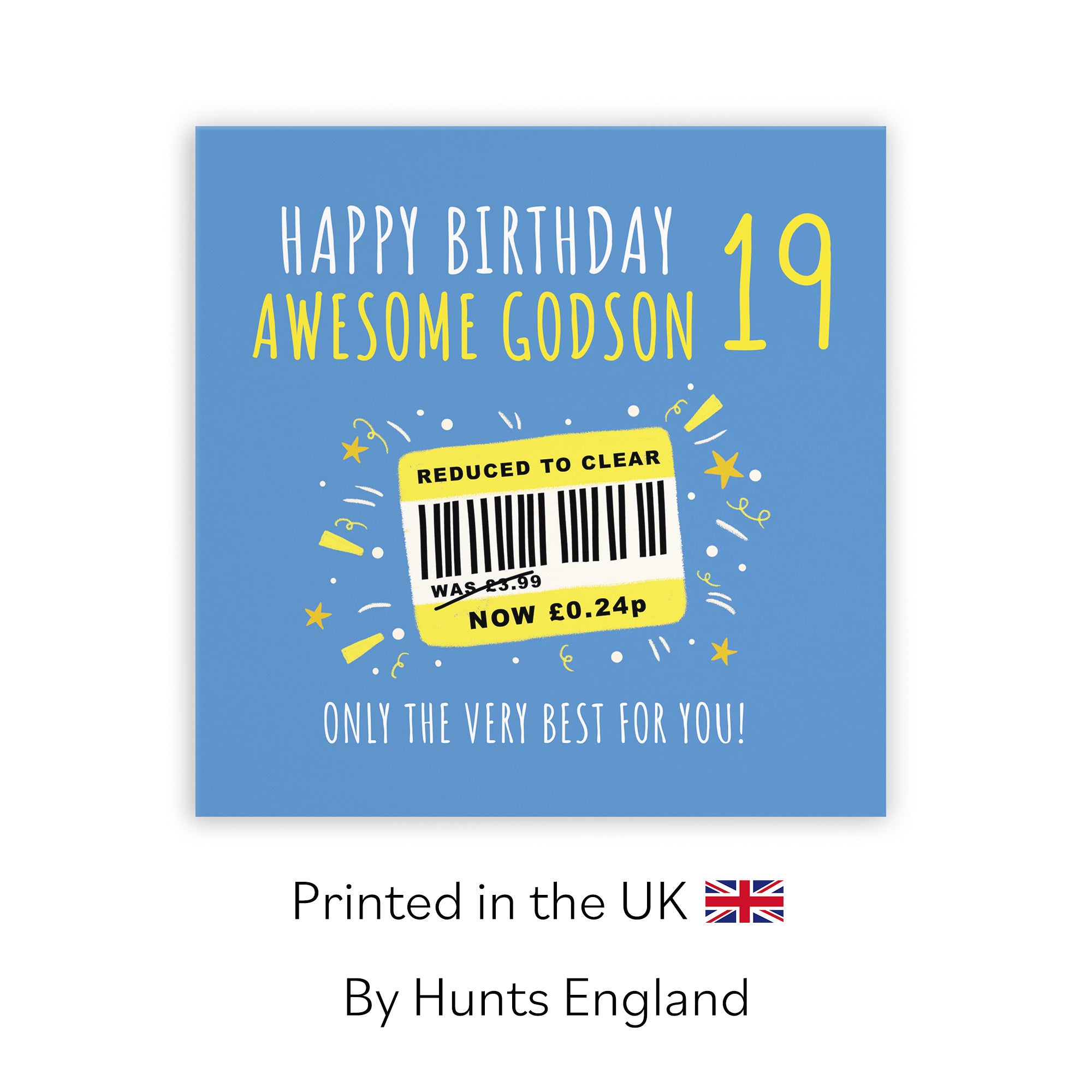 19th Godson Birthday Card Reduced To Clear Moments - Default Title (BS00103)