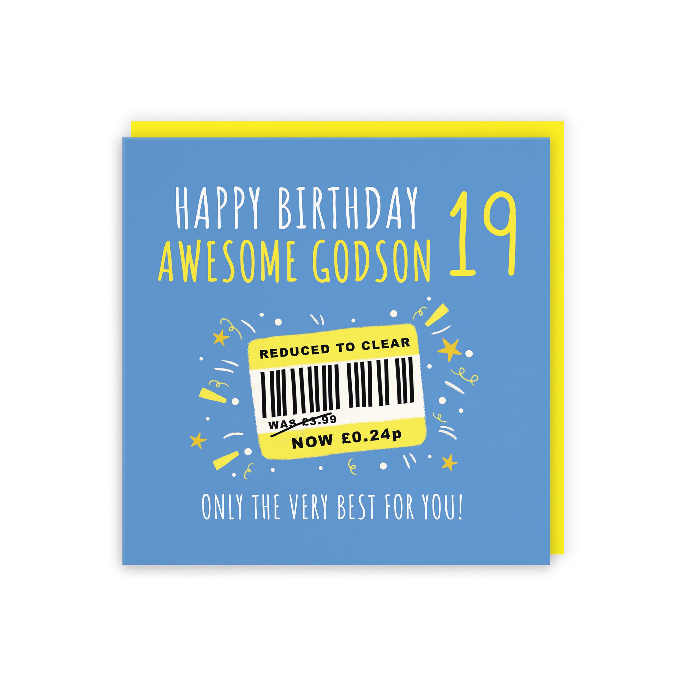 19th Godson Birthday Card Reduced To Clear Moments - Default Title (BS00103)