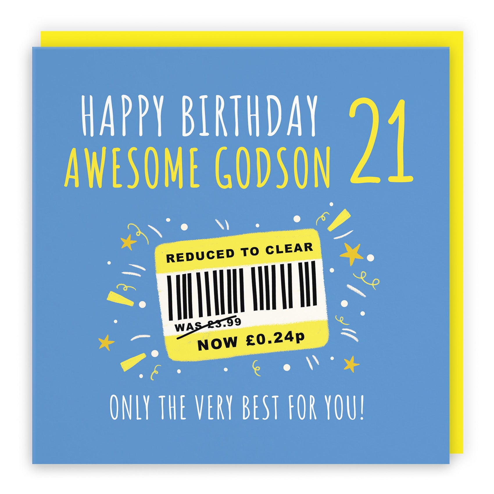 21st Godson Birthday Card Reduced To Clear Moments - Default Title (BS00105)