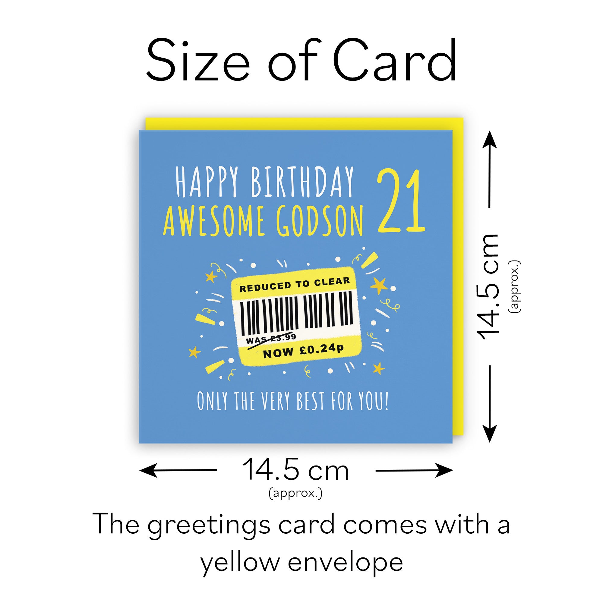 21st Godson Birthday Card Reduced To Clear Moments - Default Title (BS00105)