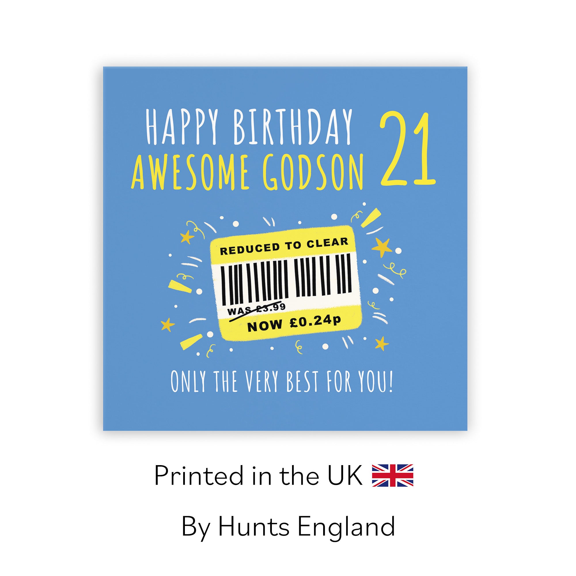 21st Godson Birthday Card Reduced To Clear Moments - Default Title (BS00105)