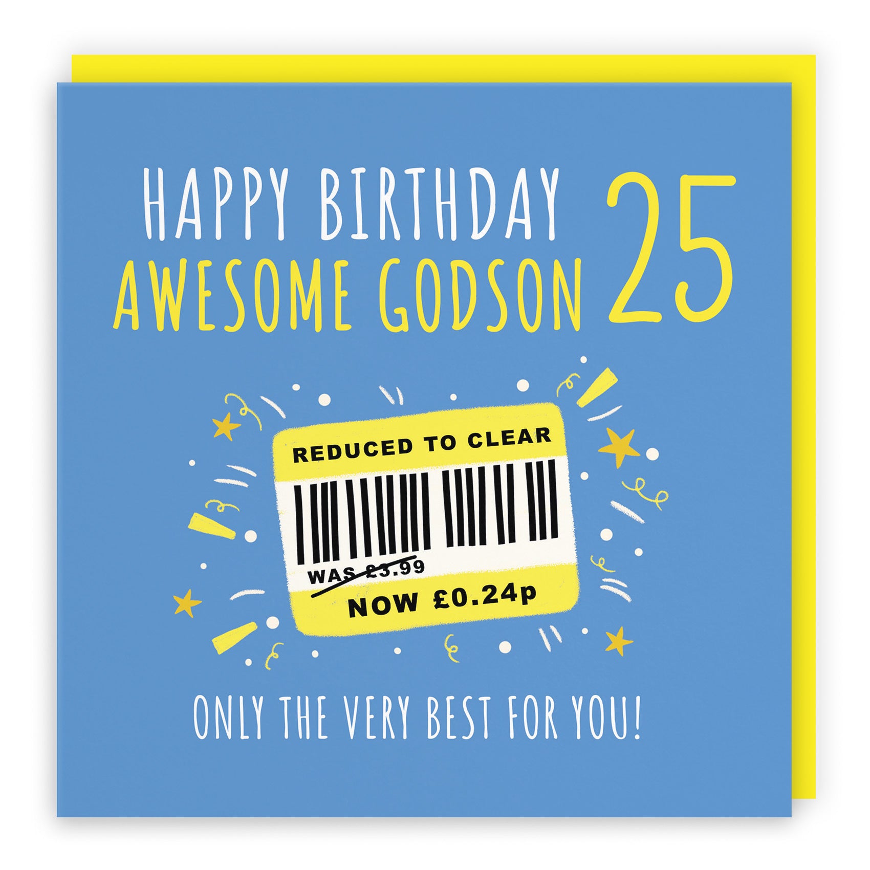 25th Godson Birthday Card Reduced To Clear Moments - Default Title (BS00106)