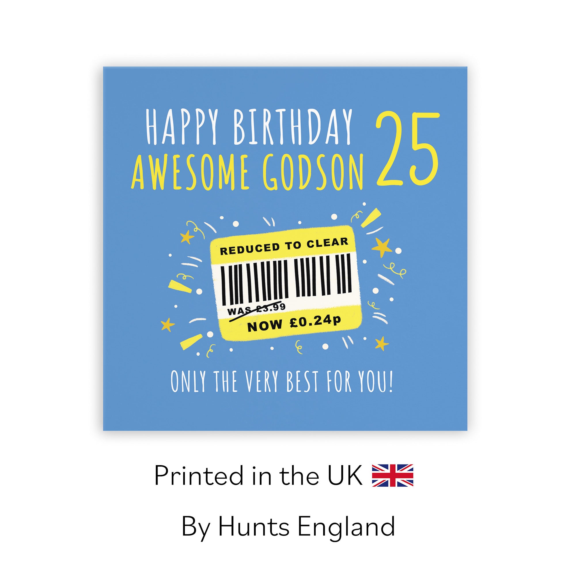 25th Godson Birthday Card Reduced To Clear Moments - Default Title (BS00106)