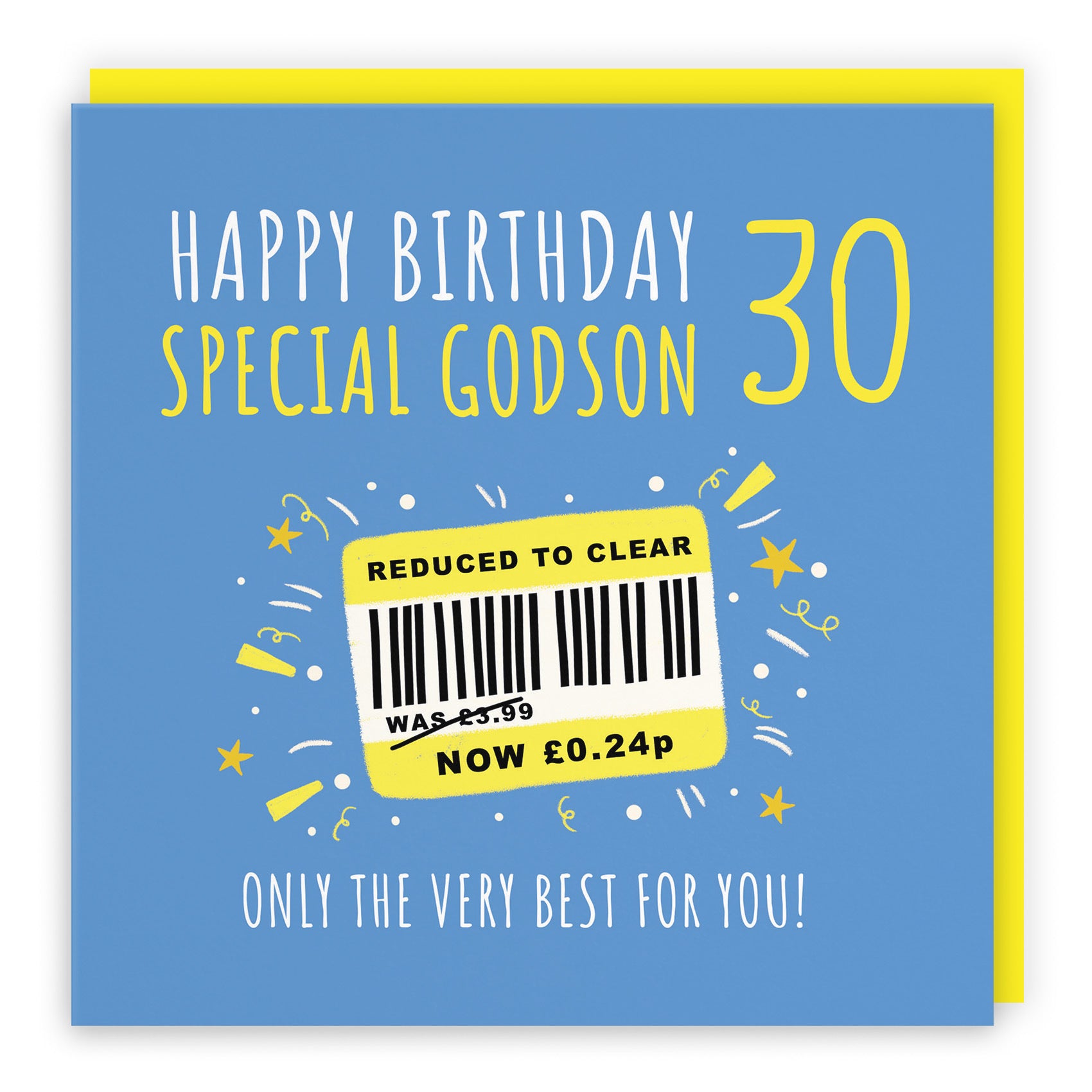 30th Godson Birthday Card Reduced To Clear Moments - Default Title (BS00107)
