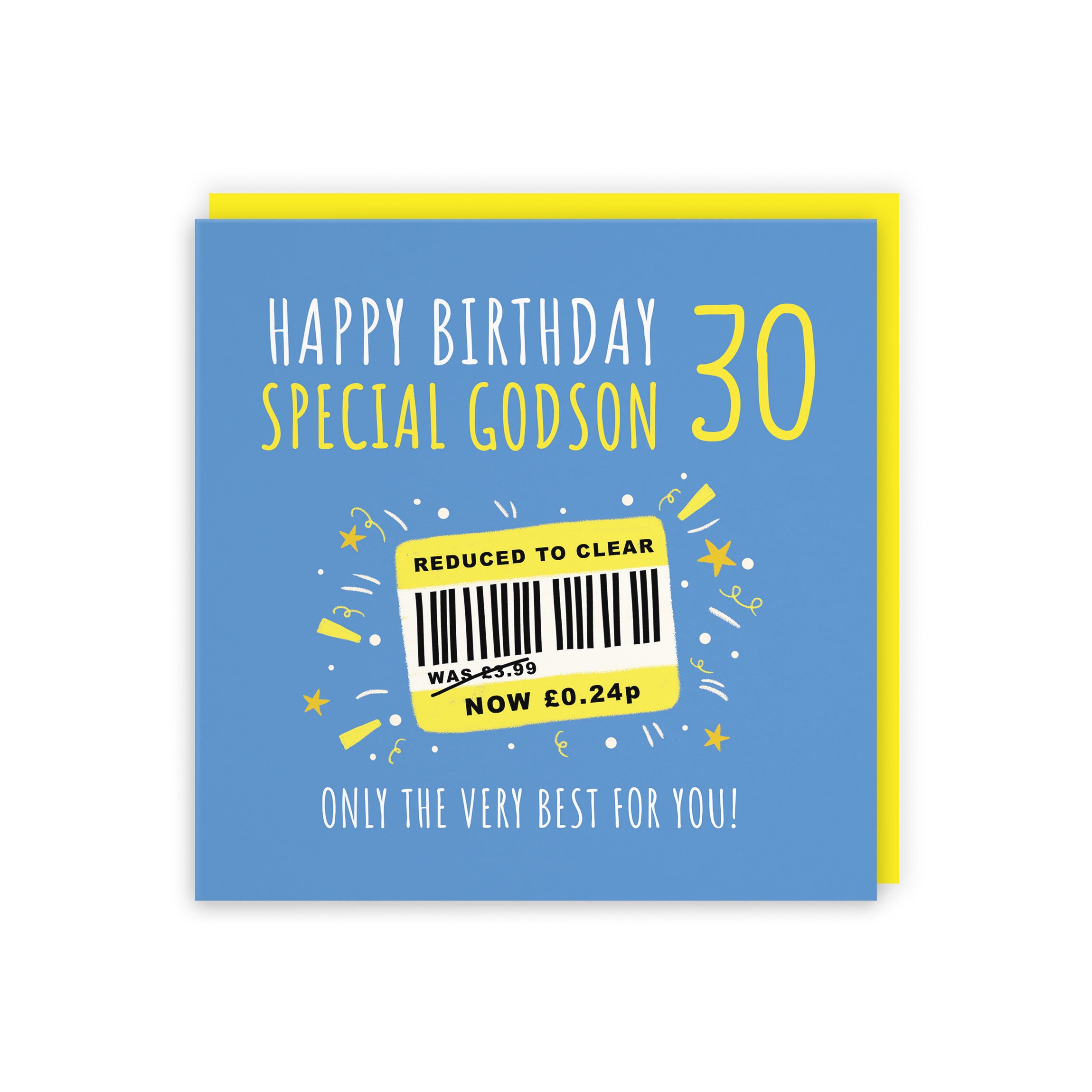 30th Godson Birthday Card Reduced To Clear Moments - Default Title (BS00107)