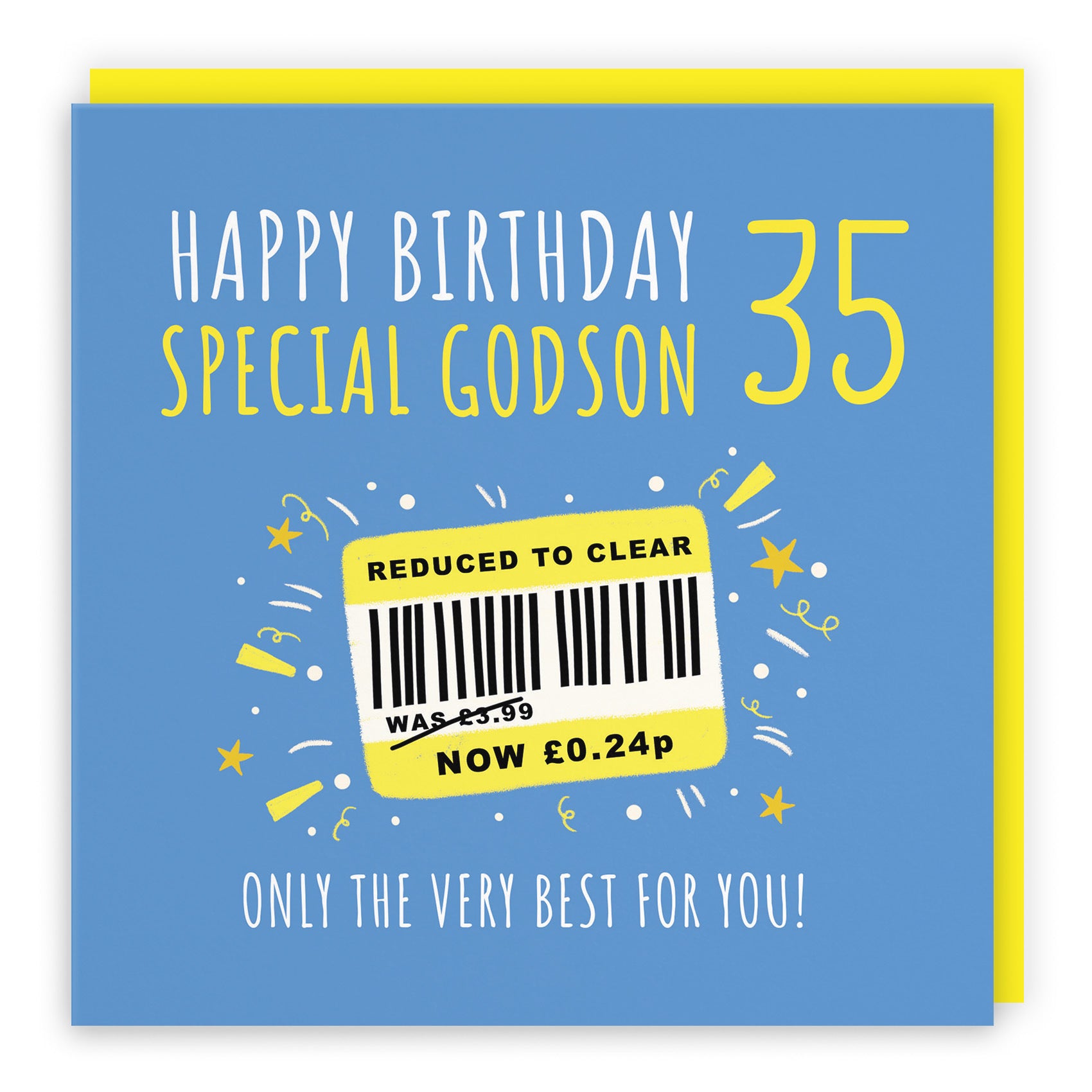 35th Godson Birthday Card Reduced To Clear Moments - Default Title (BS00108)