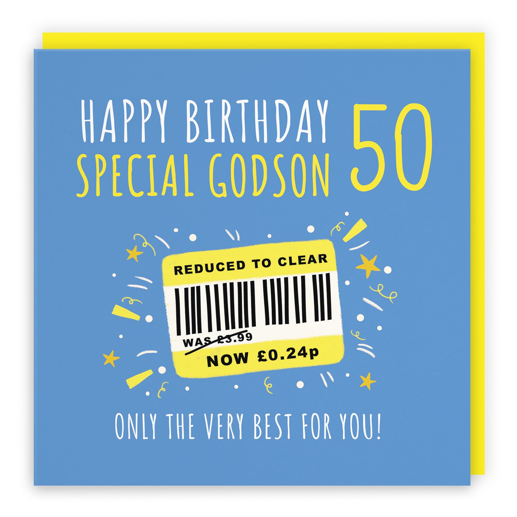 50th Godson Birthday Card Reduced To Clear Moments - Default Title (BS00110)