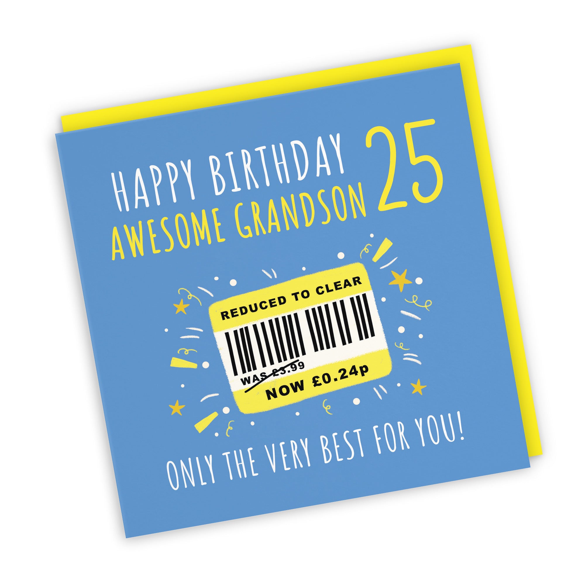 25th Grandson Birthday Card Reduced To Clear Moments - Default Title (BS00116)