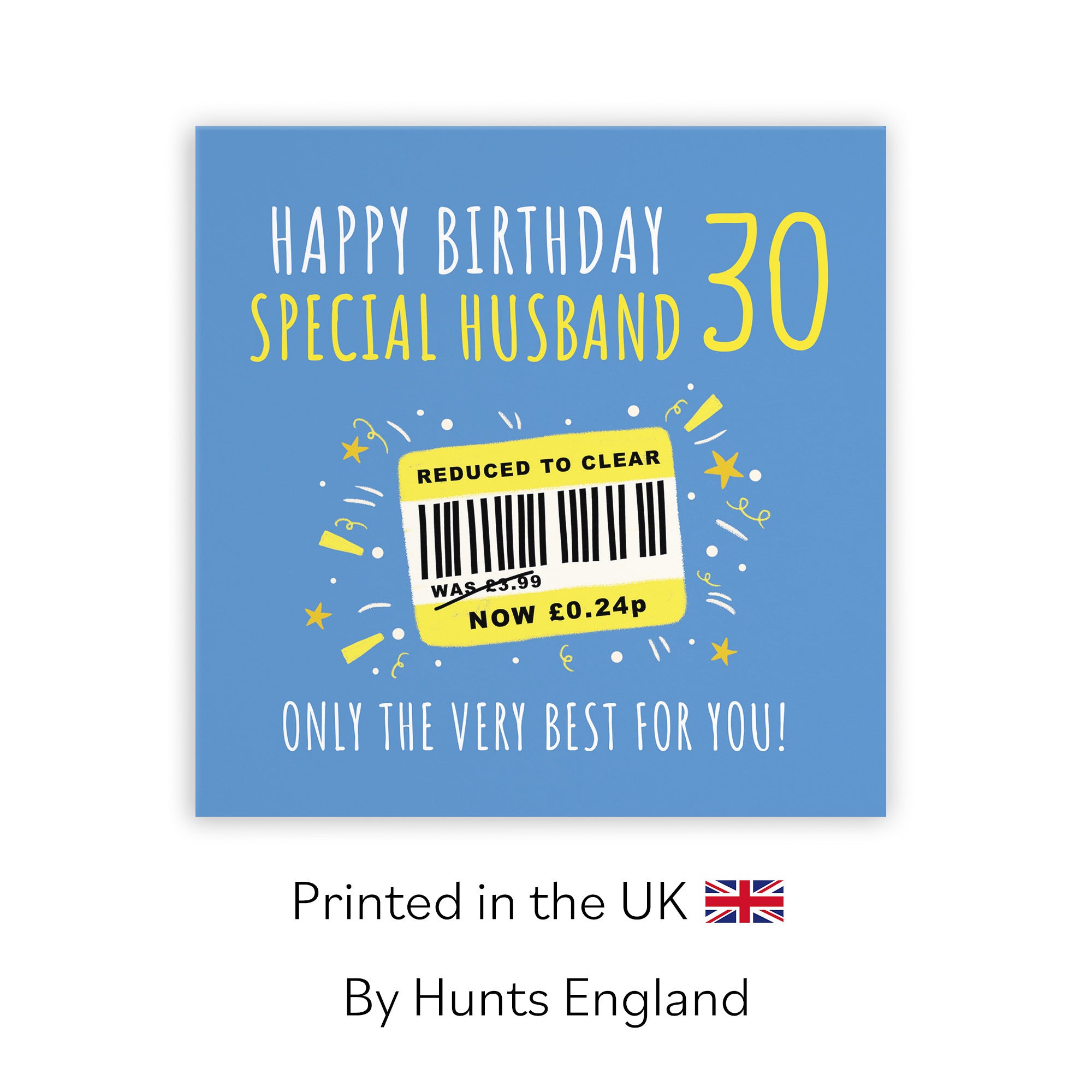 30th Husband Birthday Card Reduced To Clear Moments - Default Title (BS00119)