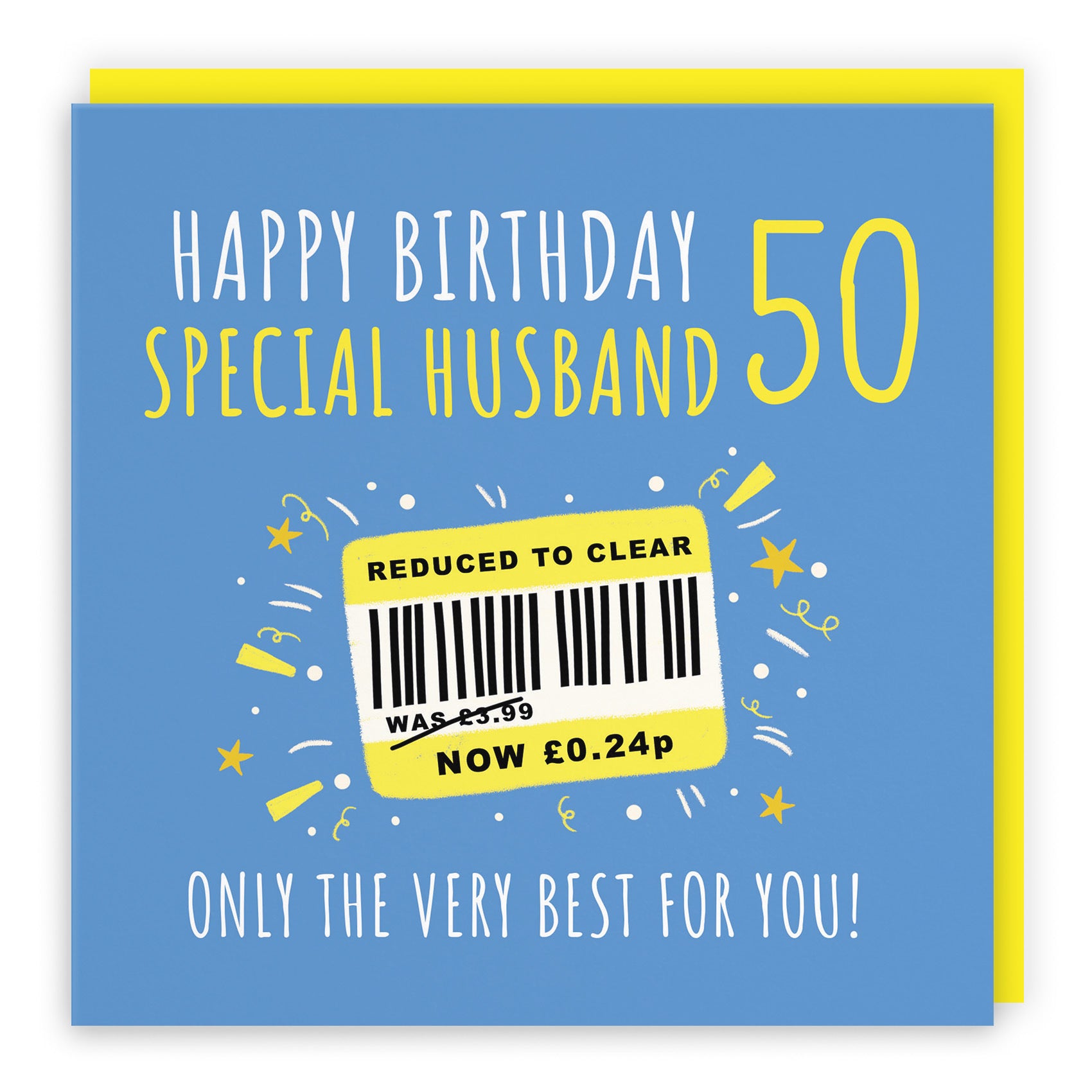 50th Husband Birthday Card Reduced To Clear Moments - Default Title (BS00121)