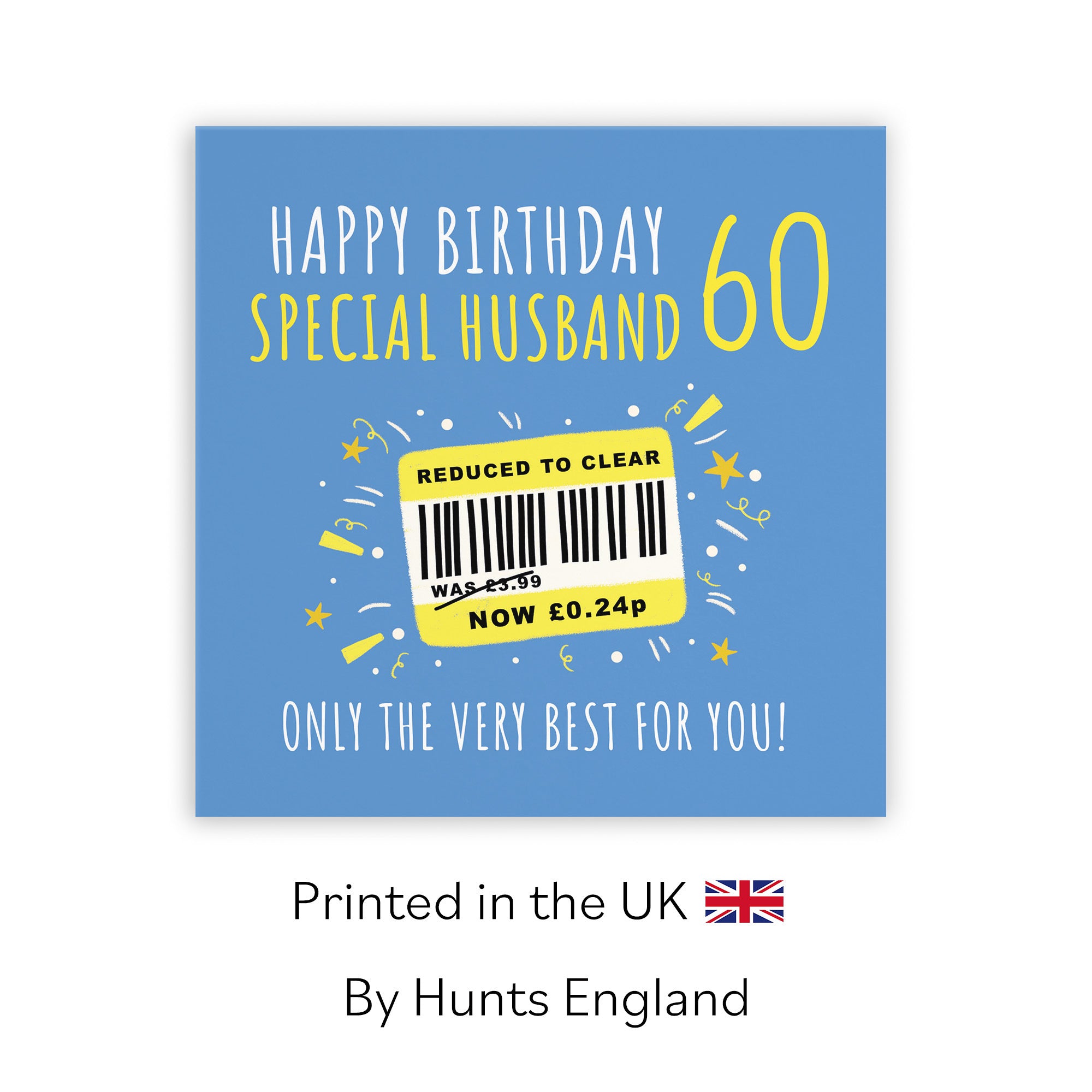60th Husband Birthday Card Reduced To Clear Moments - Default Title (BS00122)