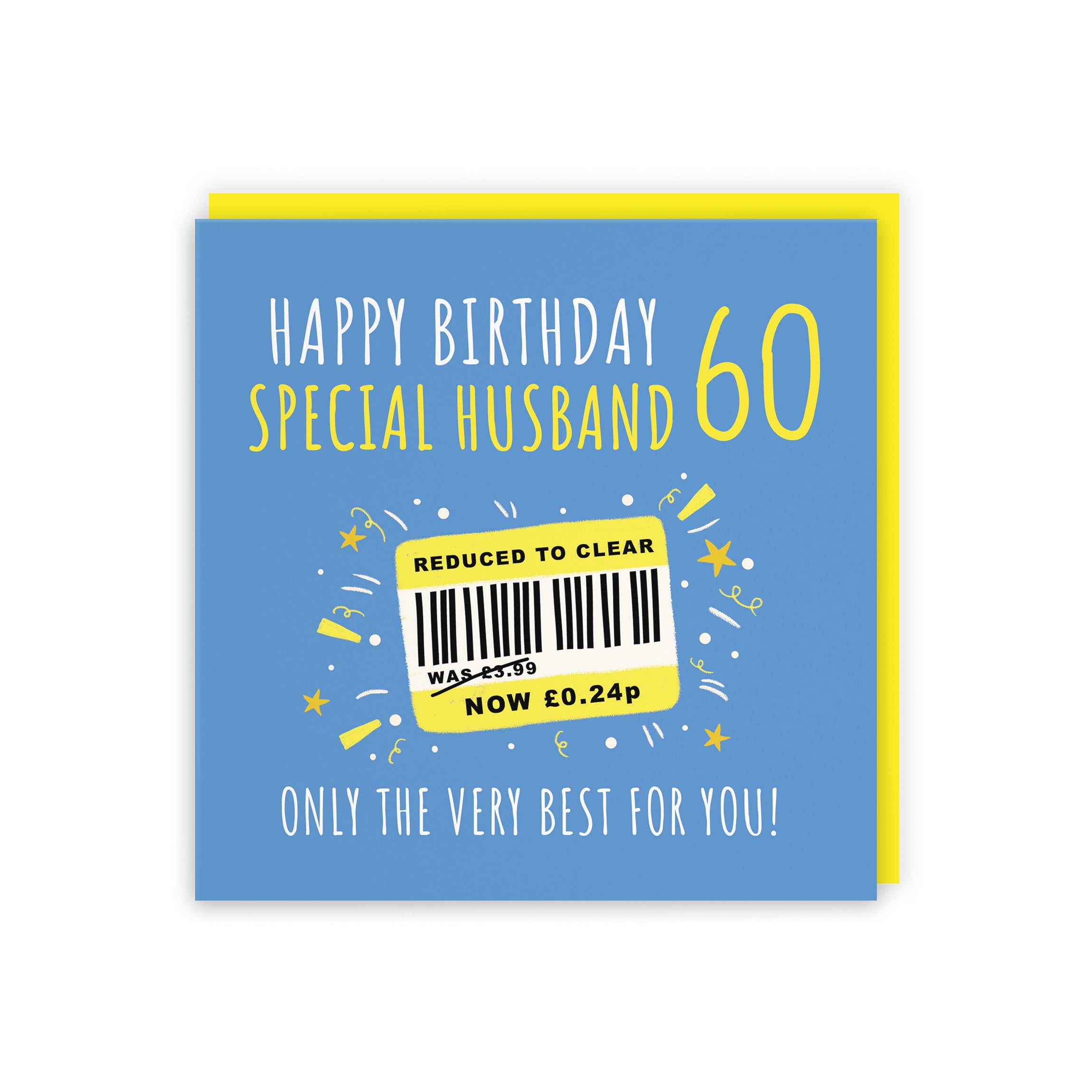 60th Husband Birthday Card Reduced To Clear Moments - Default Title (BS00122)