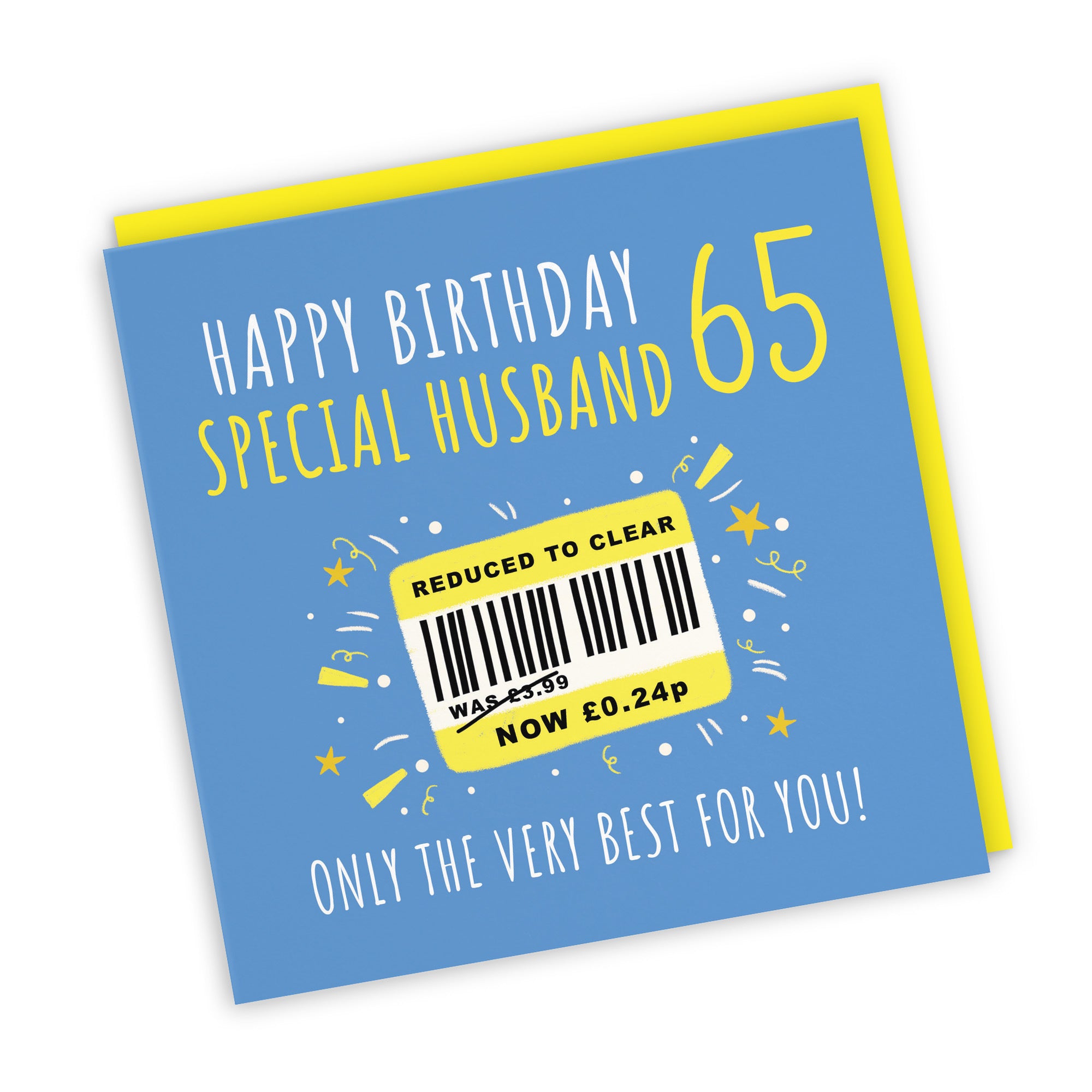 65th Husband Birthday Card Reduced To Clear Moments - Default Title (BS00123)