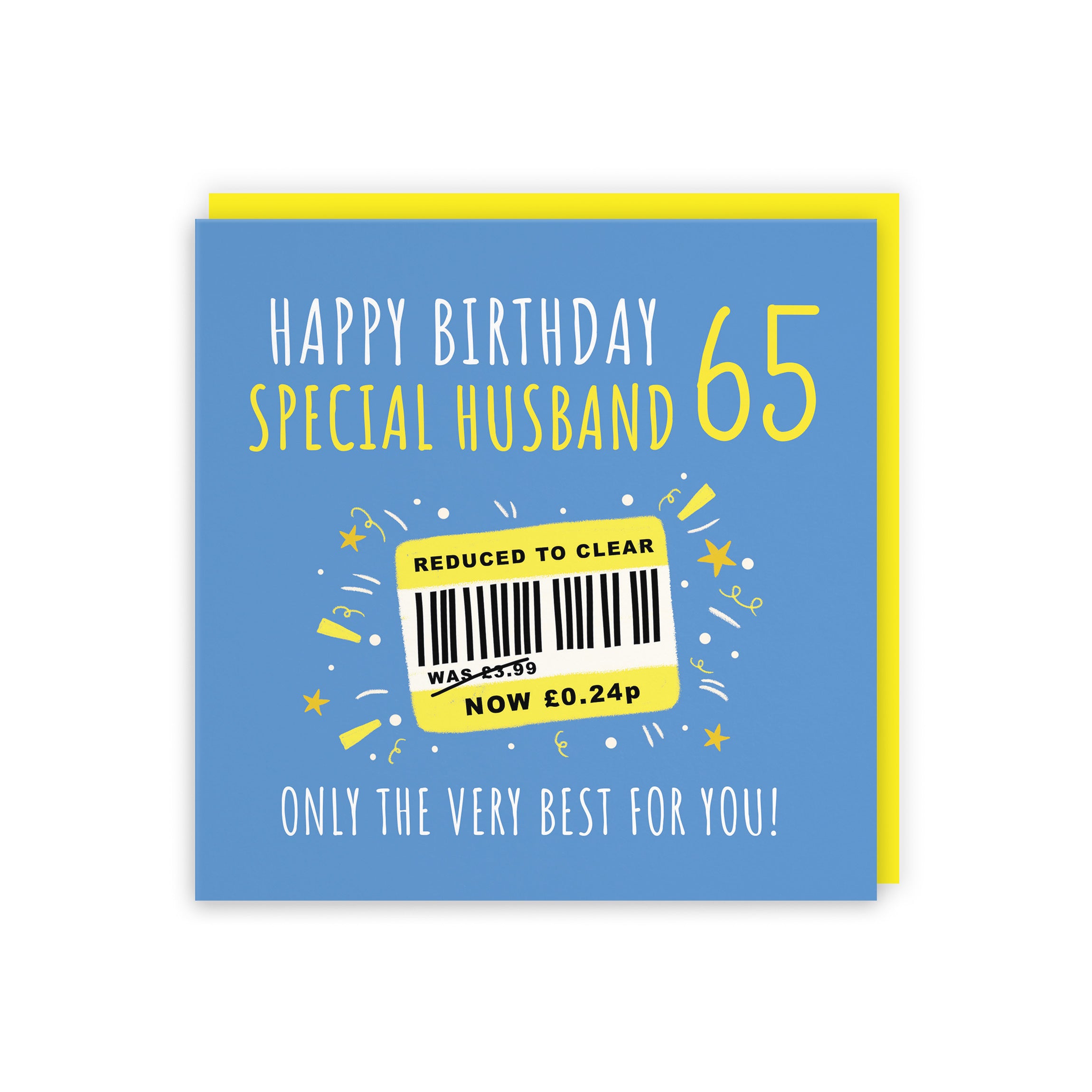 65th Husband Birthday Card Reduced To Clear Moments - Default Title (BS00123)