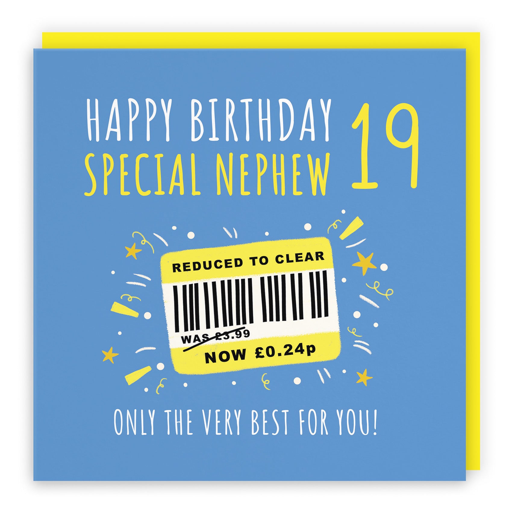 19th Nephew Birthday Card Reduced To Clear Moments - Default Title (BS00125)