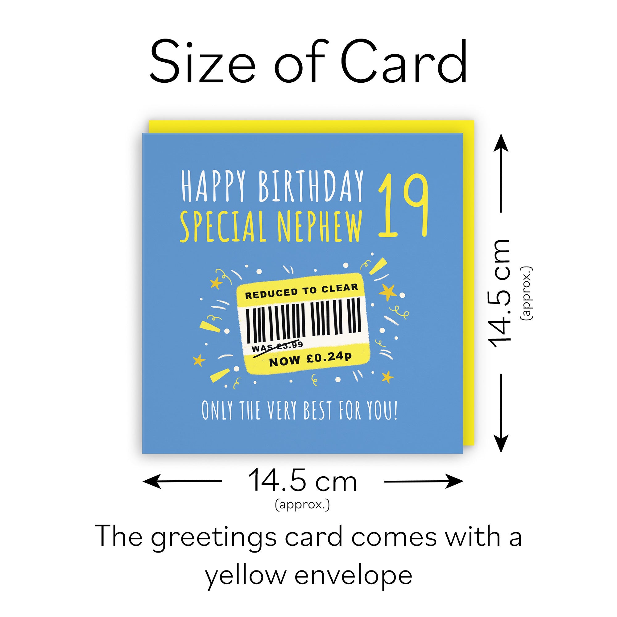 19th Nephew Birthday Card Reduced To Clear Moments - Default Title (BS00125)