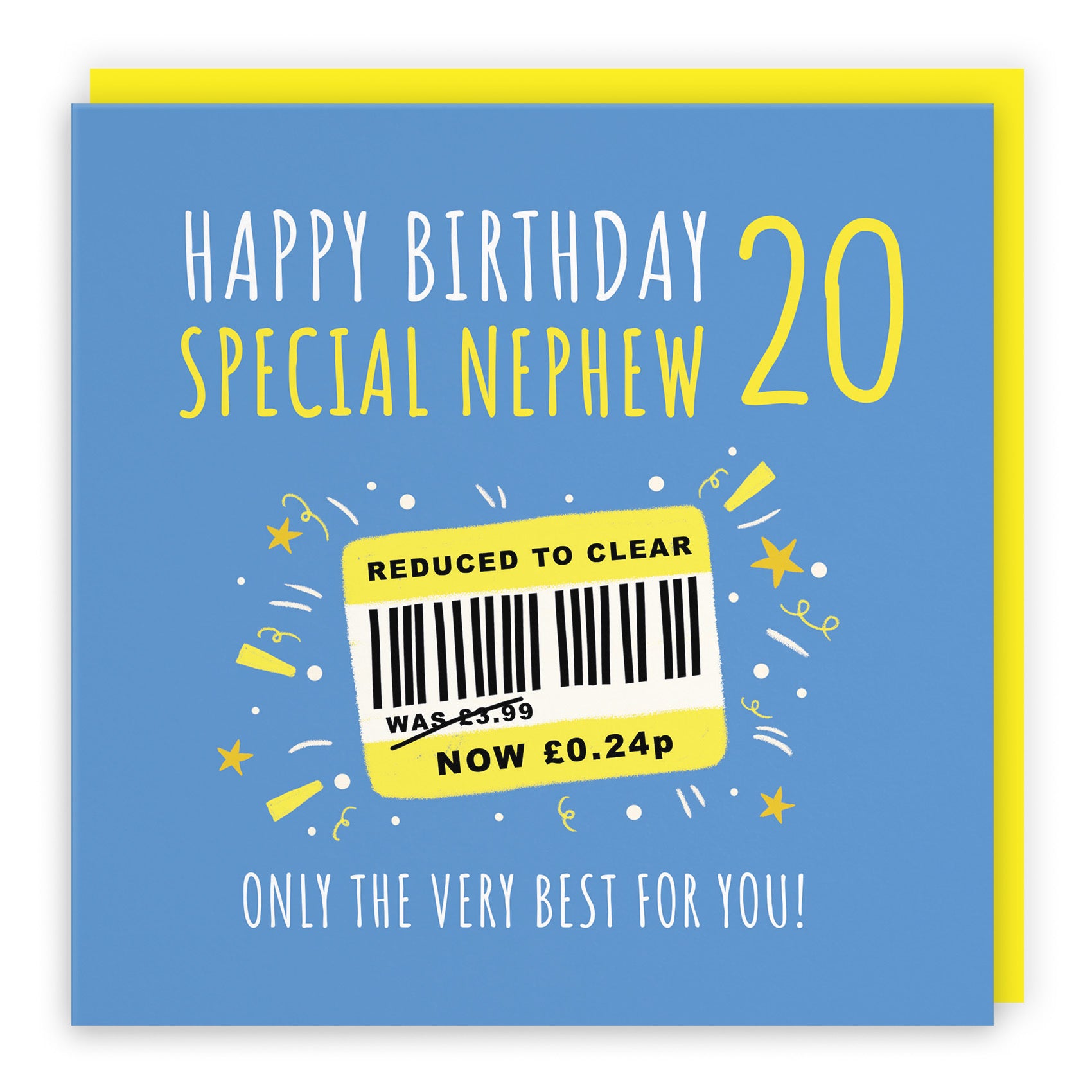 20th Nephew Birthday Card Reduced To Clear Moments - Default Title (BS00126)