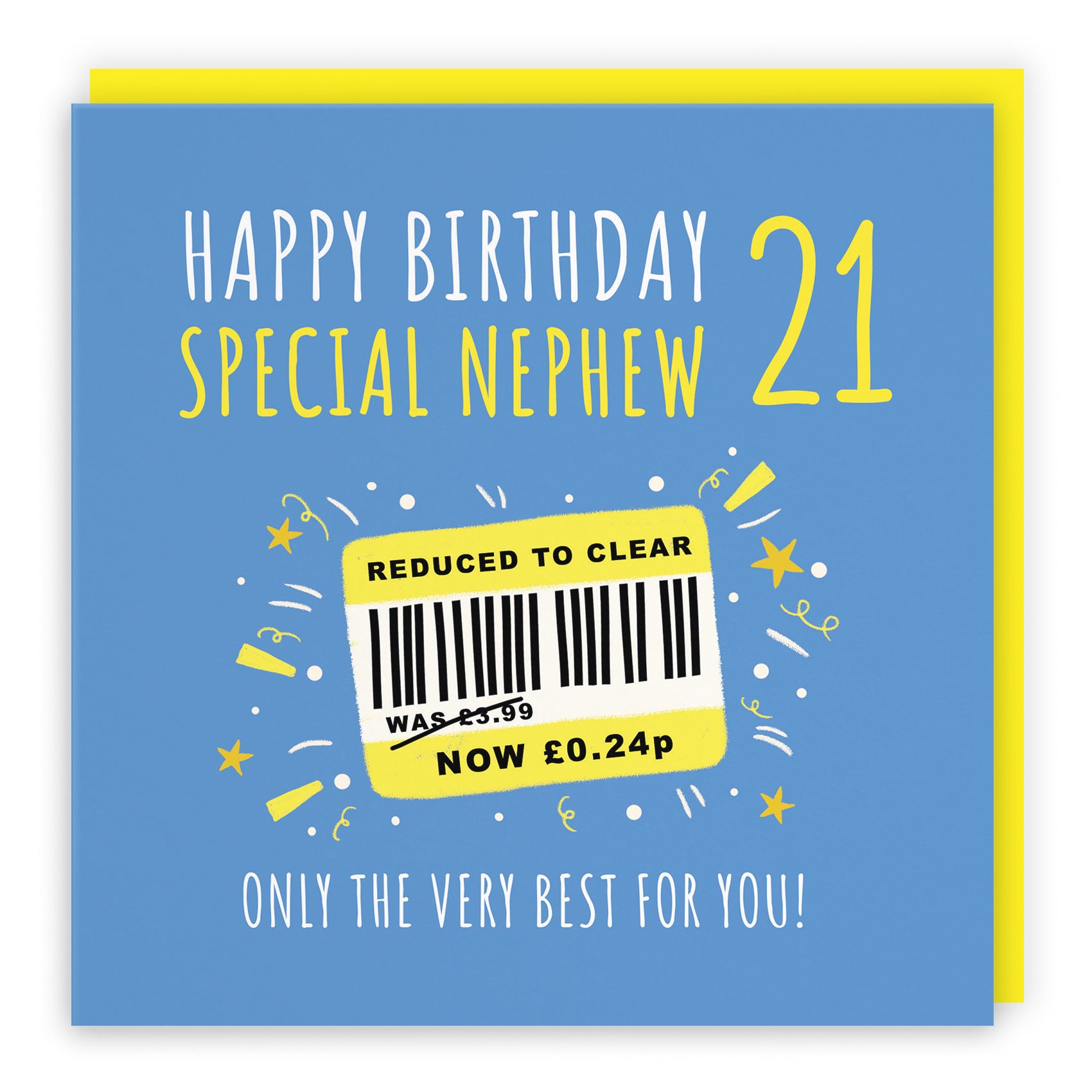 21st Nephew Birthday Card Reduced To Clear Moments - Default Title (BS00127)