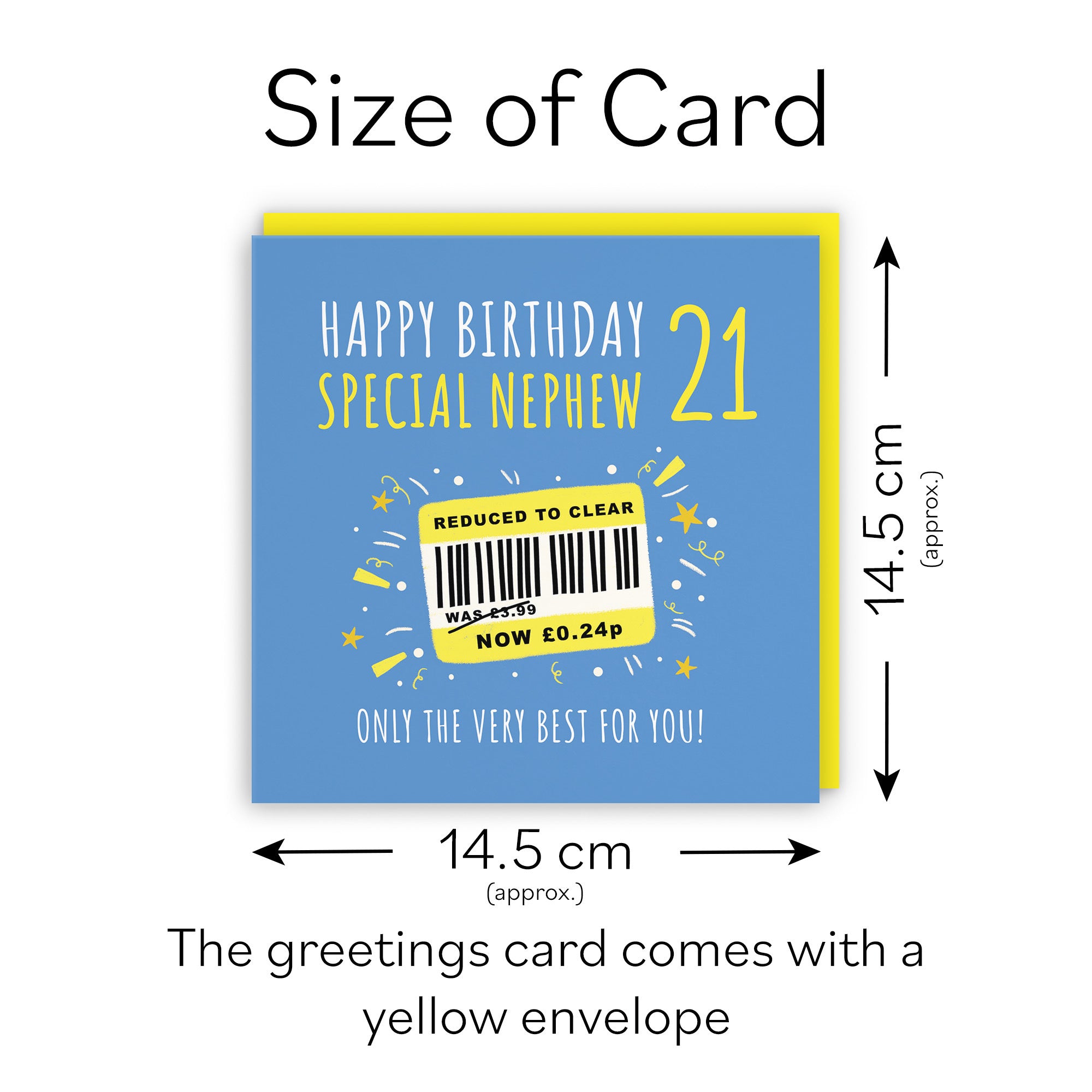 21st Nephew Birthday Card Reduced To Clear Moments - Default Title (BS00127)