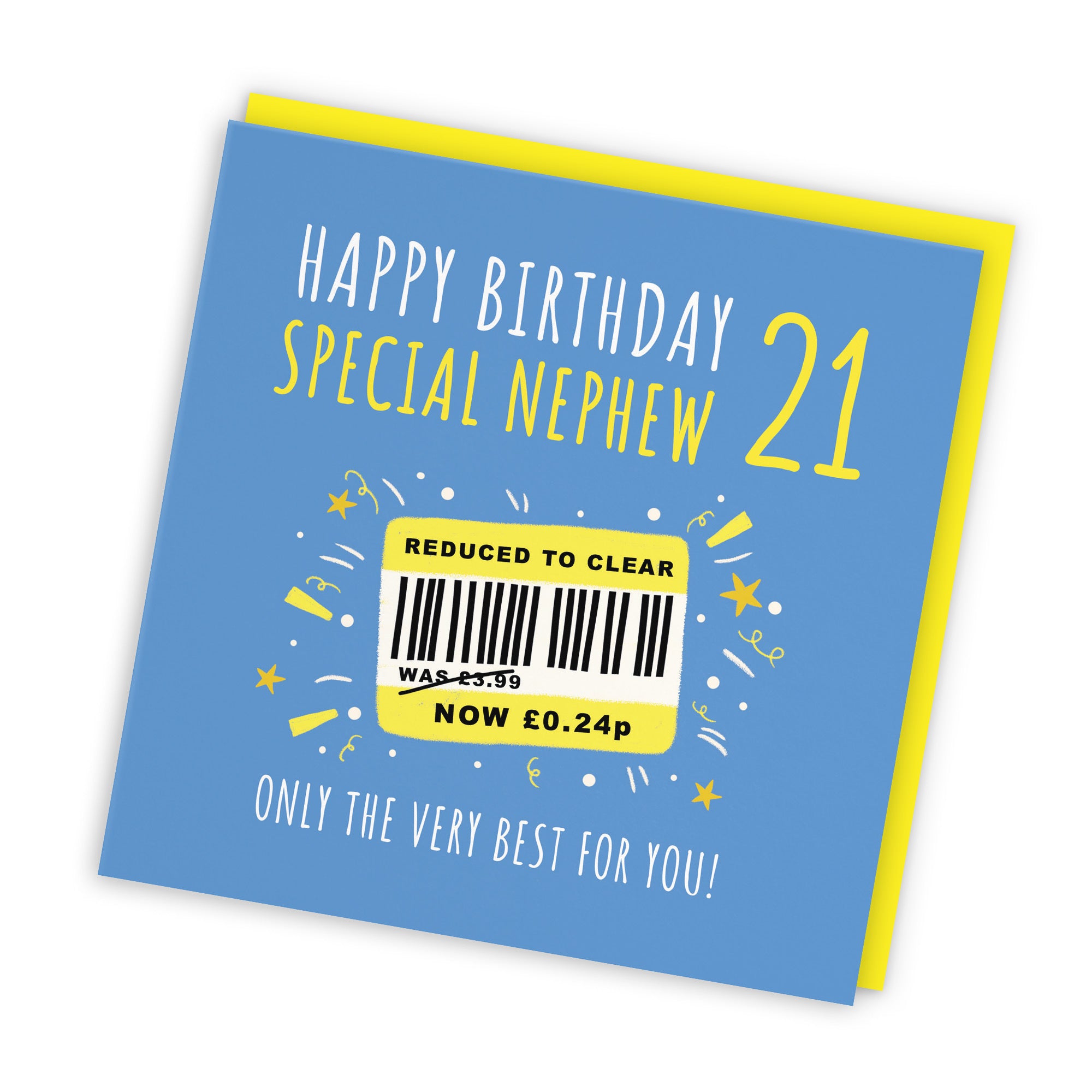 21st Nephew Birthday Card Reduced To Clear Moments - Default Title (BS00127)