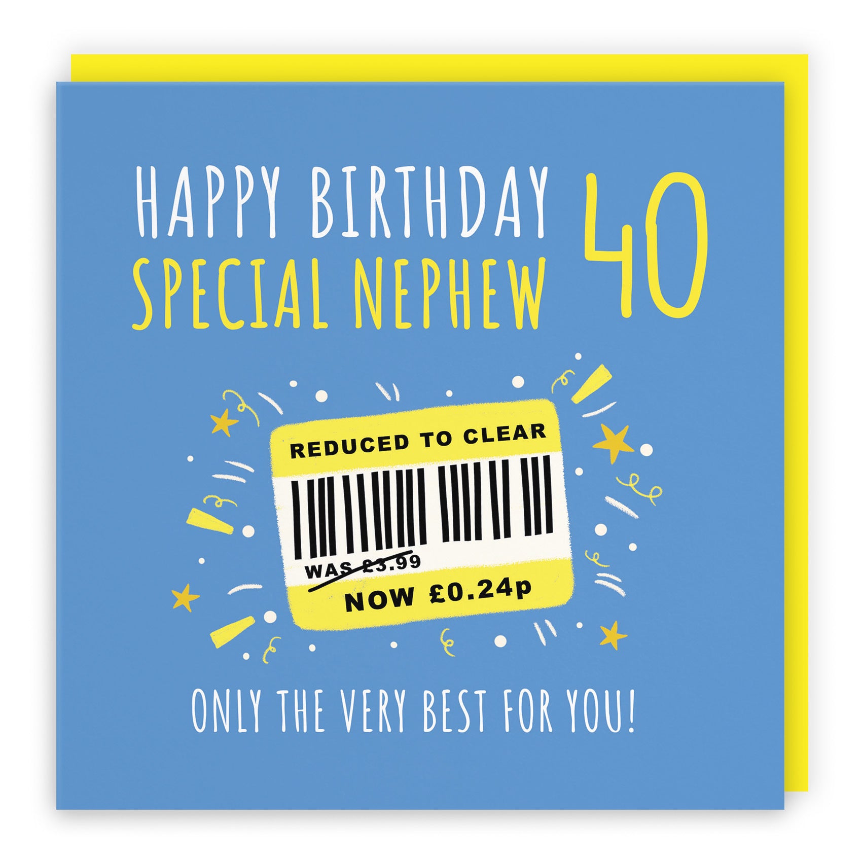 40th Nephew Birthday Card Reduced To Clear Moments - Default Title (BS00131)