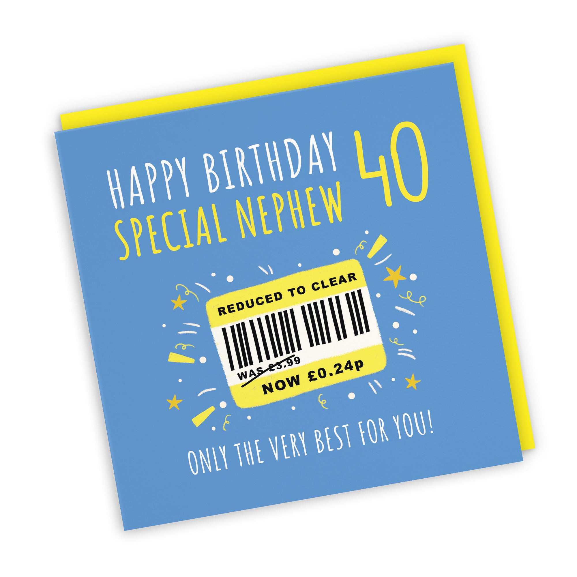 40th Nephew Birthday Card Reduced To Clear Moments - Default Title (BS00131)