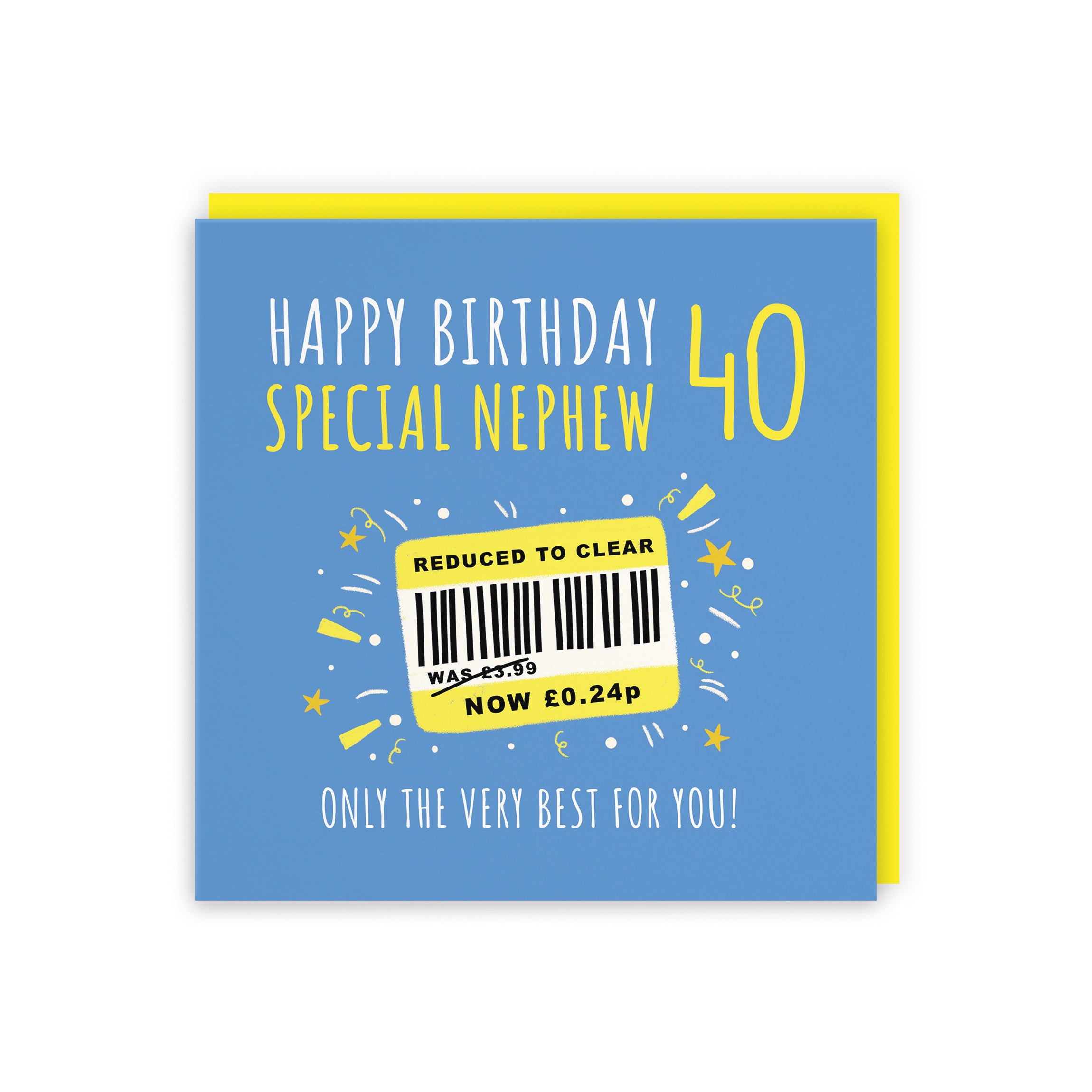 40th Nephew Birthday Card Reduced To Clear Moments - Default Title (BS00131)