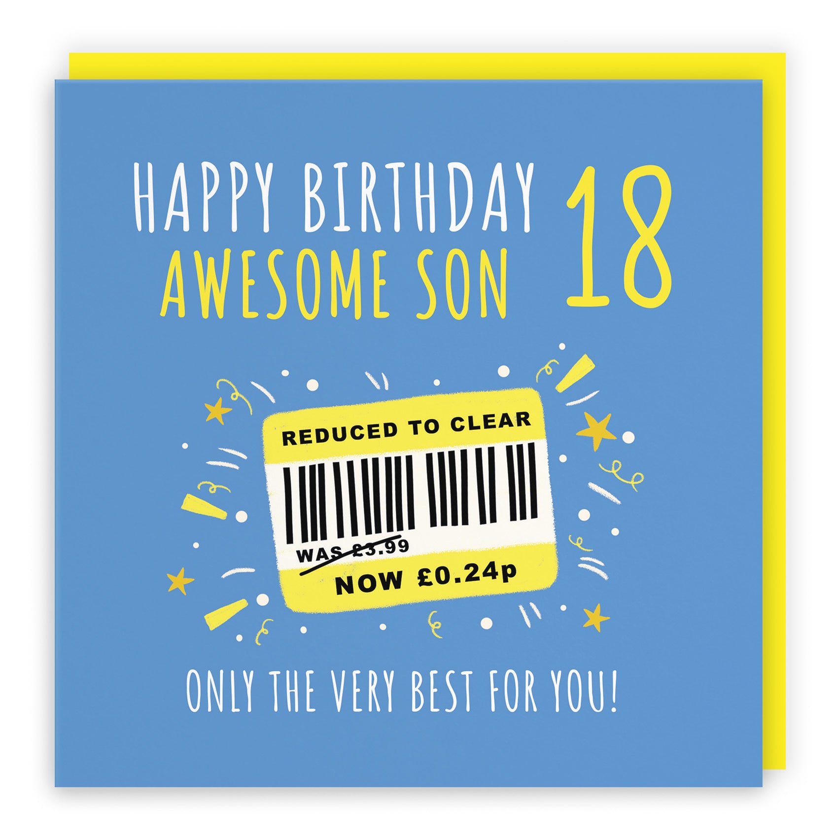 18th Son Birthday Card Reduced To Clear Moments - Default Title (BS00134)