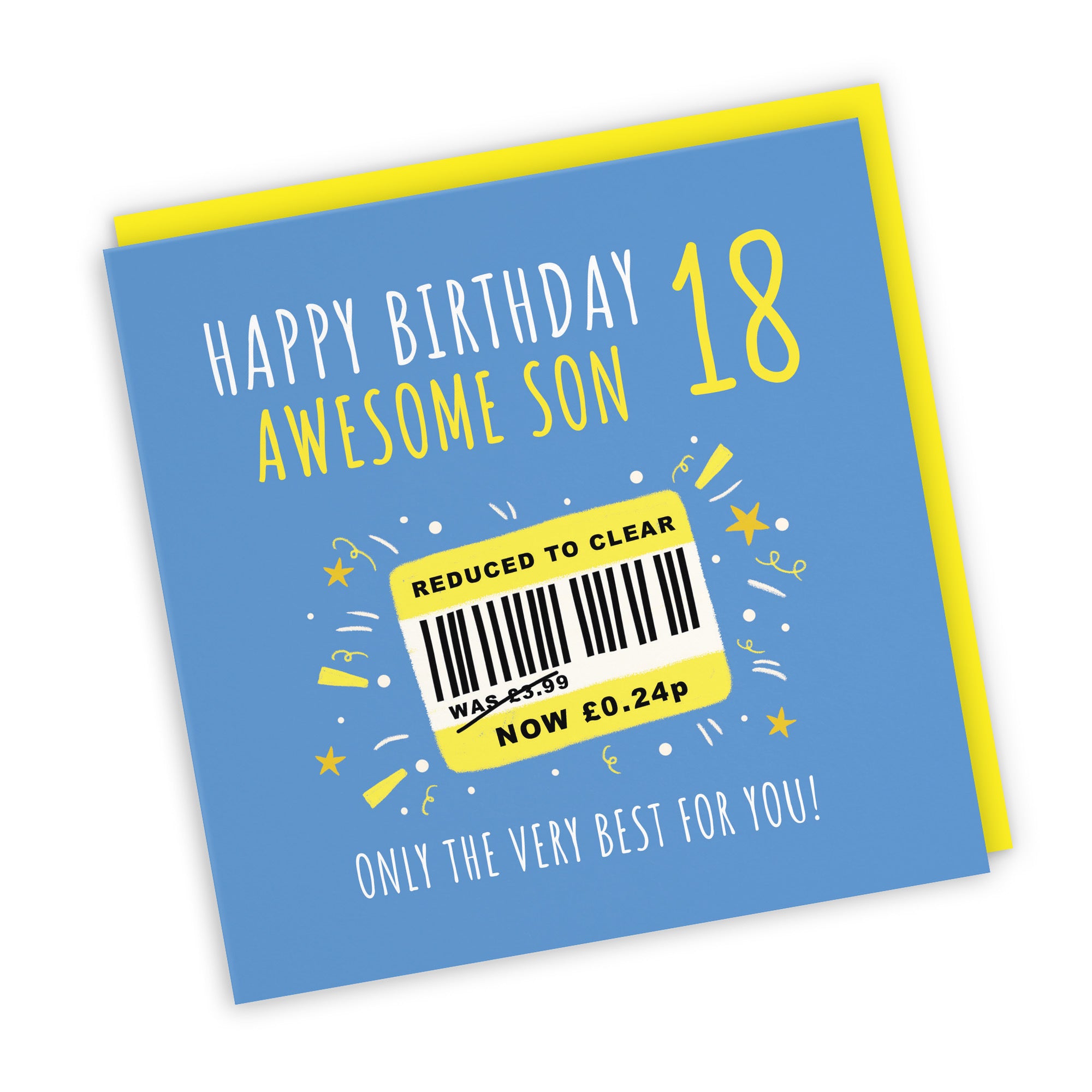 18th Son Birthday Card Reduced To Clear Moments - Default Title (BS00134)
