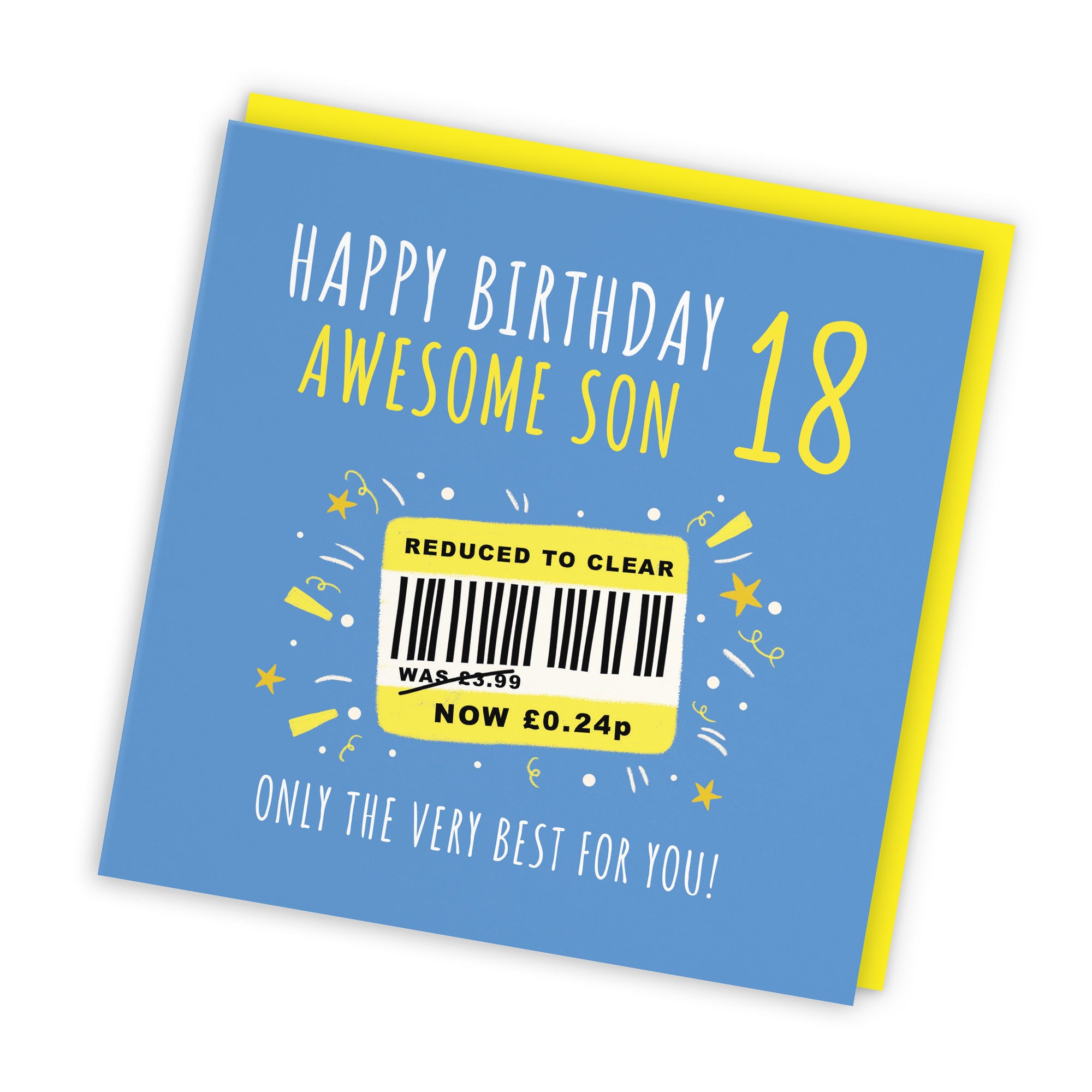 18th Son Birthday Card Reduced To Clear Moments - Default Title (BS00134)