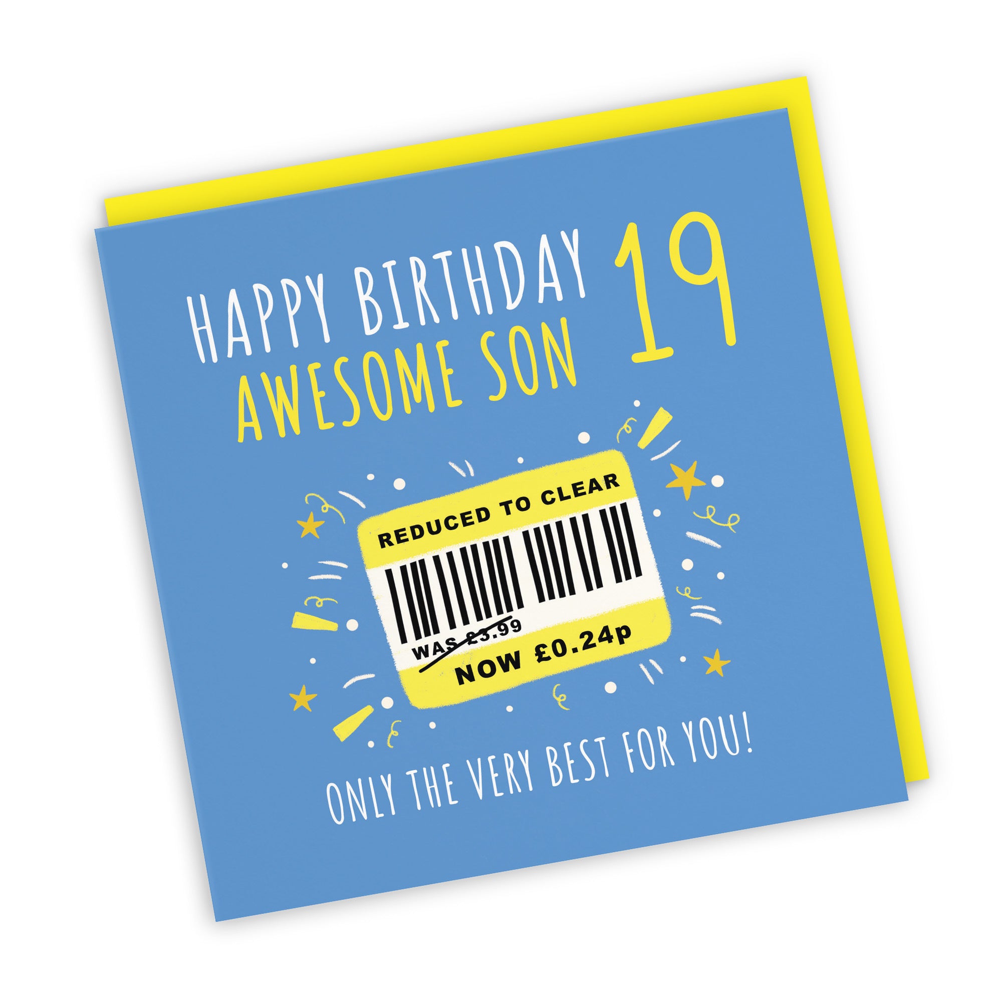 19th Son Birthday Card Reduced To Clear Moments - Default Title (BS00135)