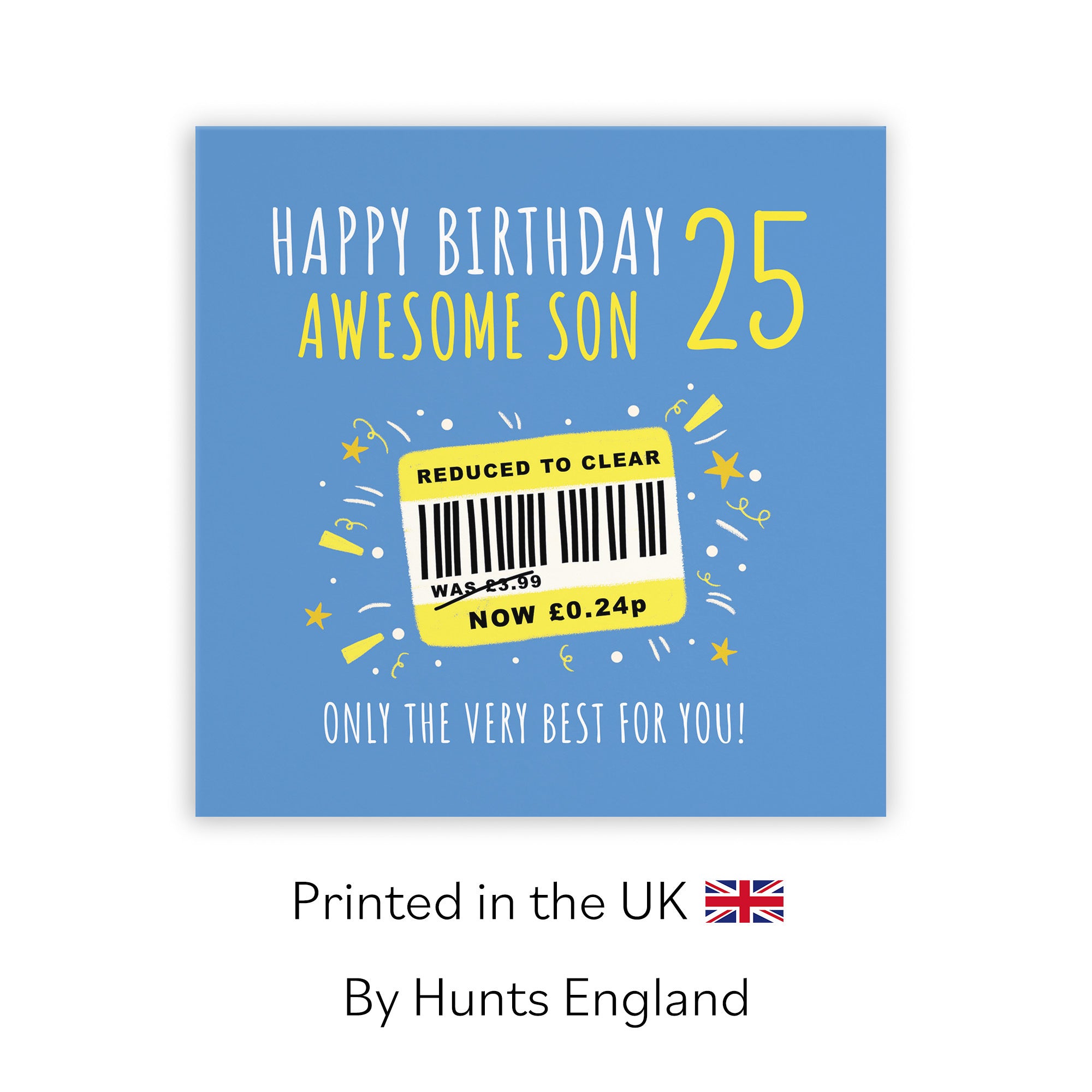 25th Son Birthday Card Reduced To Clear Moments - Default Title (BS00138)