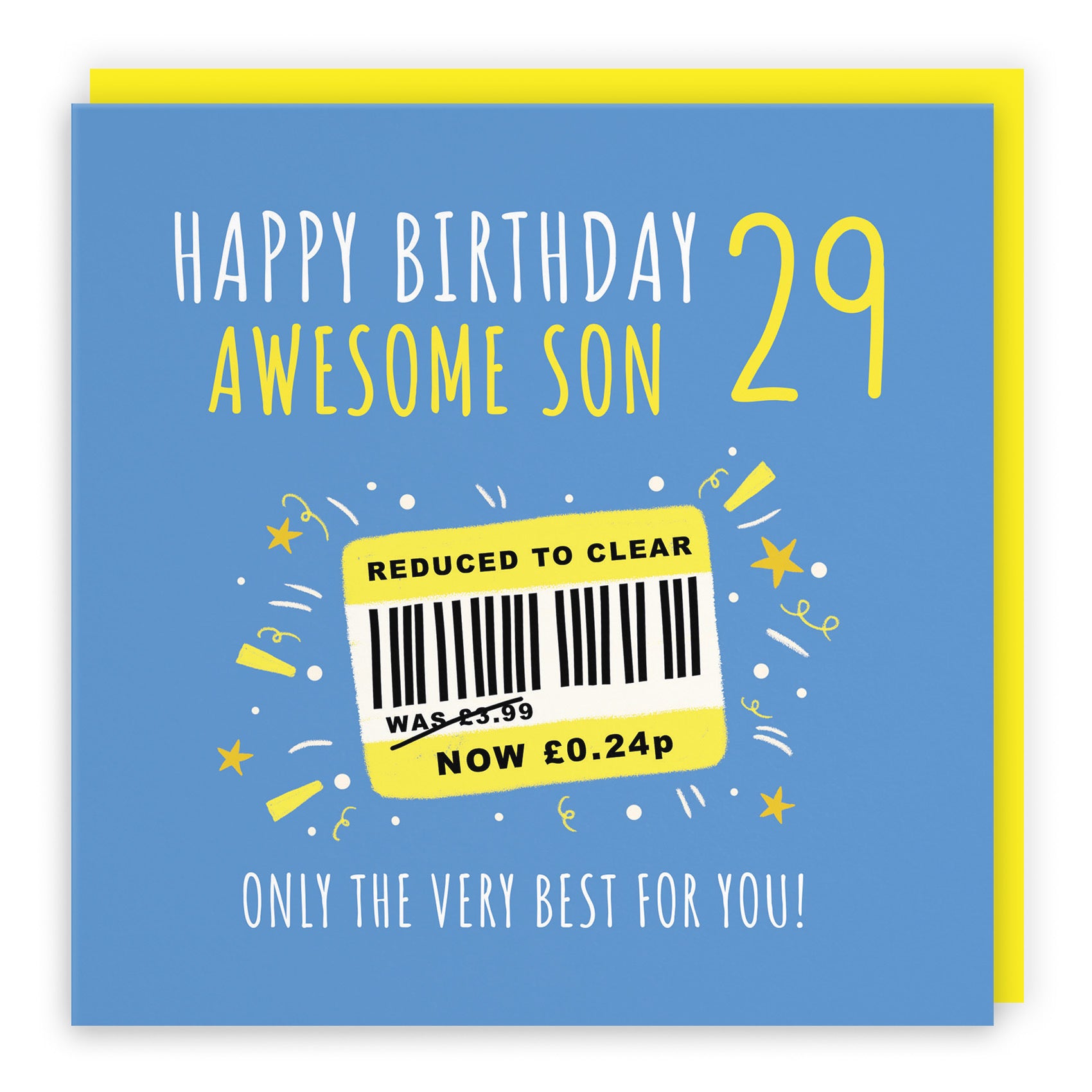 29th Son Birthday Card Reduced To Clear Moments - Default Title (BS00139)