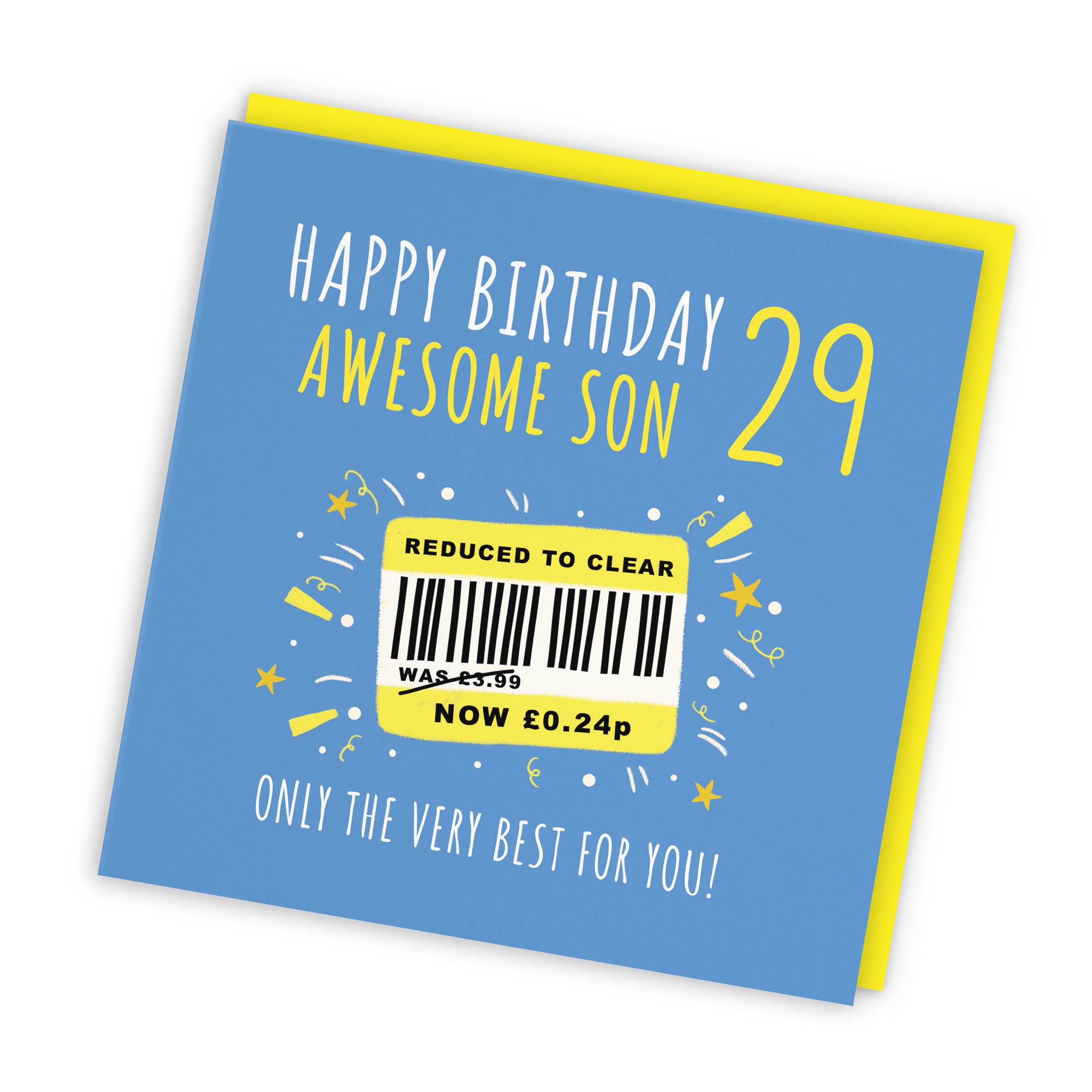 29th Son Birthday Card Reduced To Clear Moments - Default Title (BS00139)