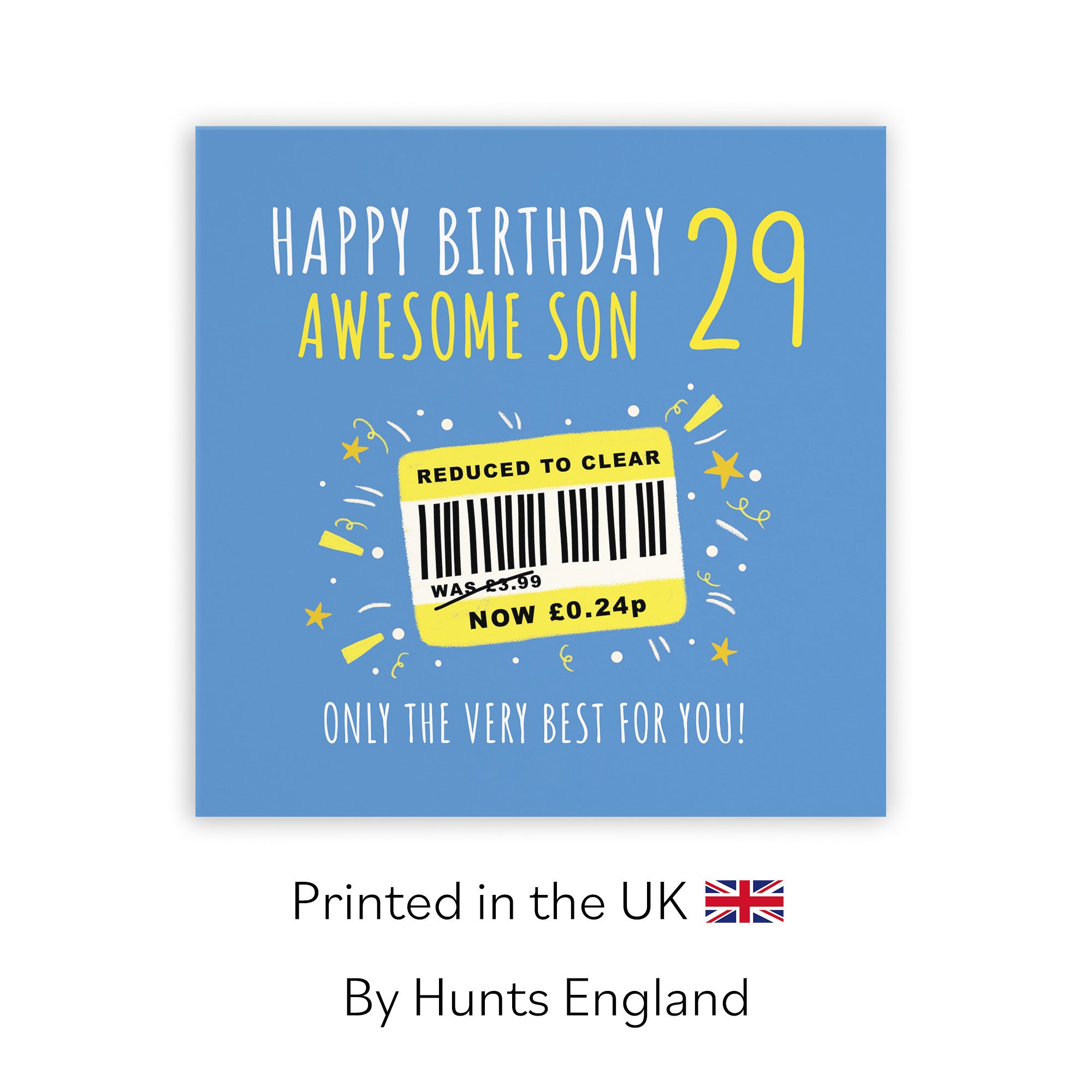 29th Son Birthday Card Reduced To Clear Moments - Default Title (BS00139)
