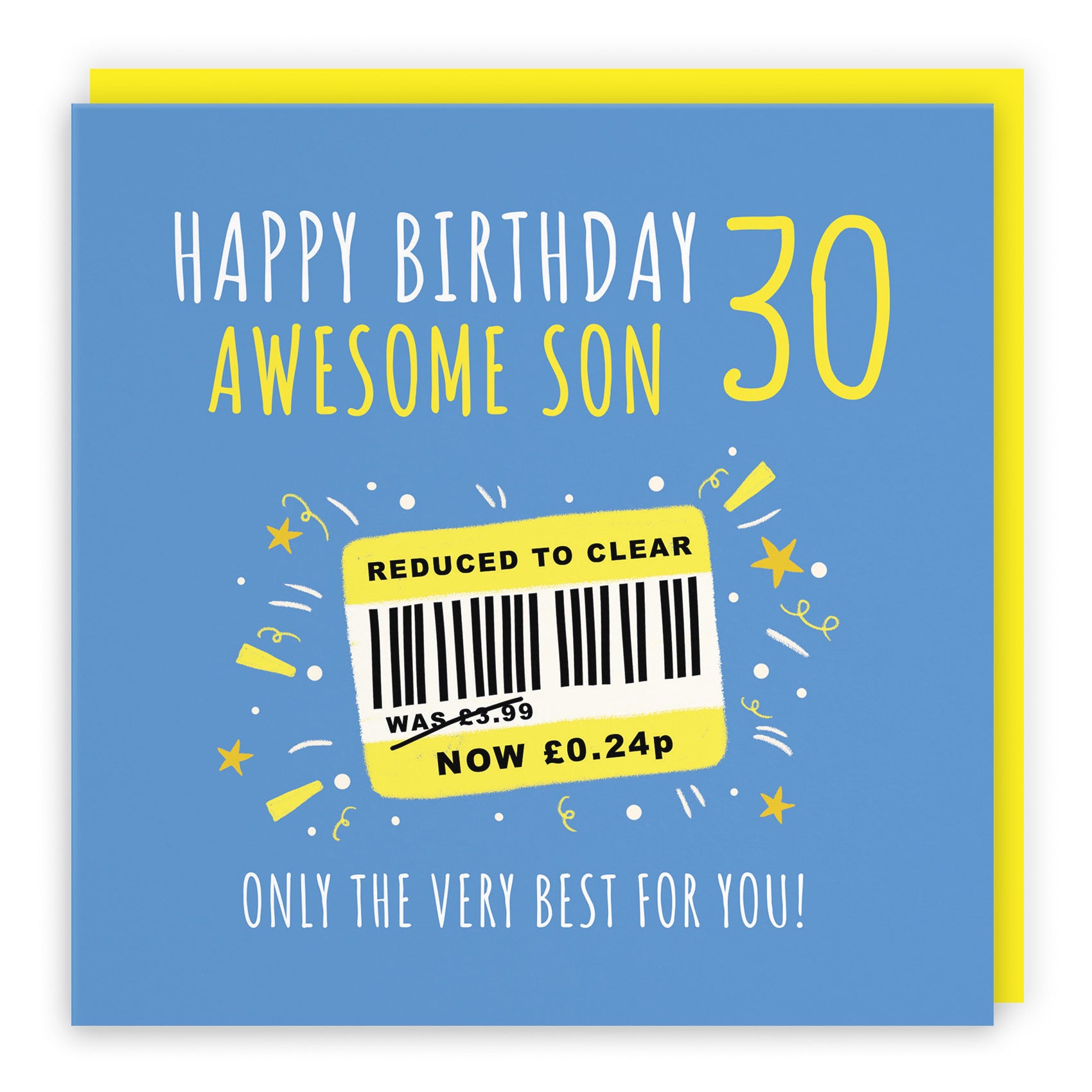 30th Son Birthday Card Reduced To Clear Moments - Default Title (BS00140)