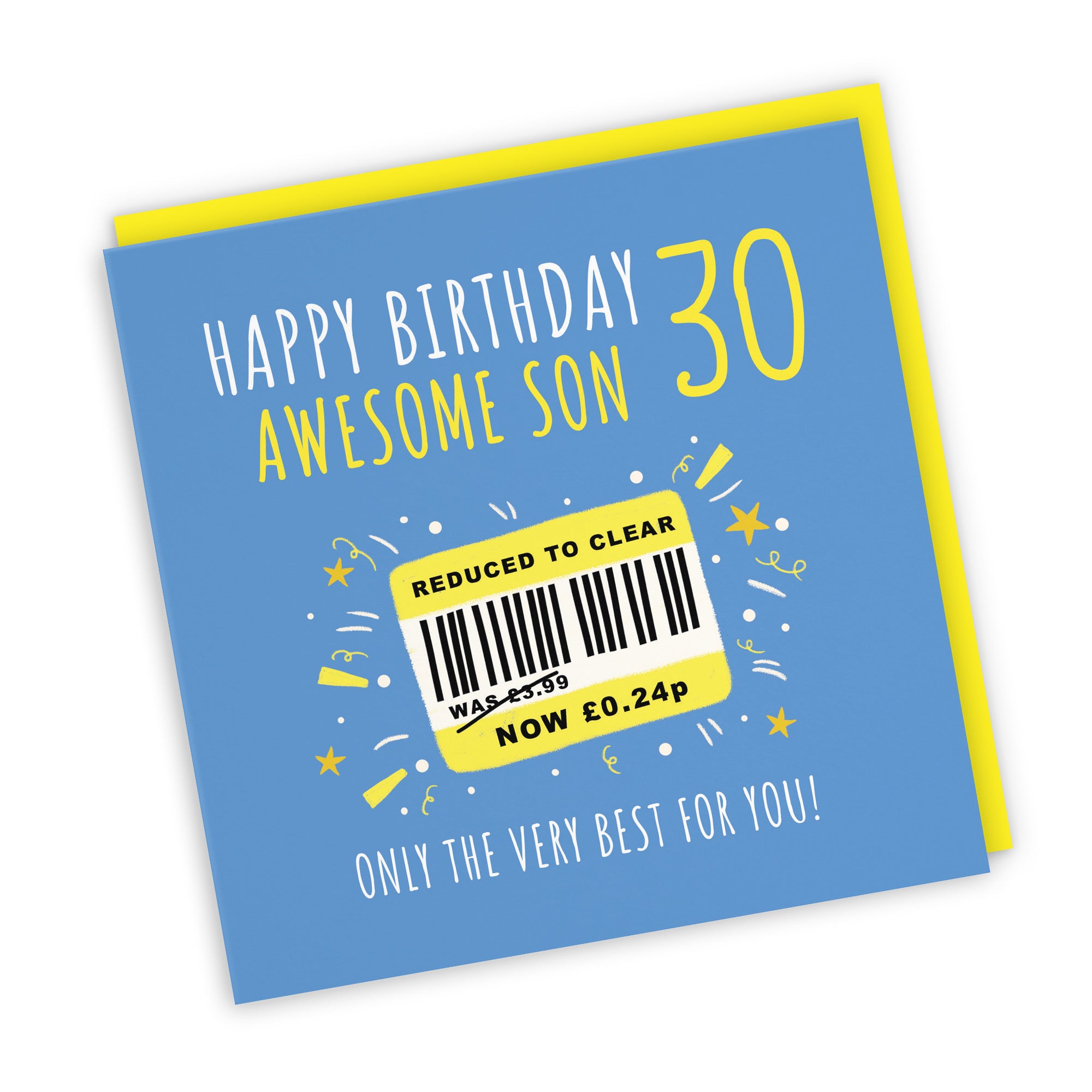 30th Son Birthday Card Reduced To Clear Moments - Default Title (BS00140)