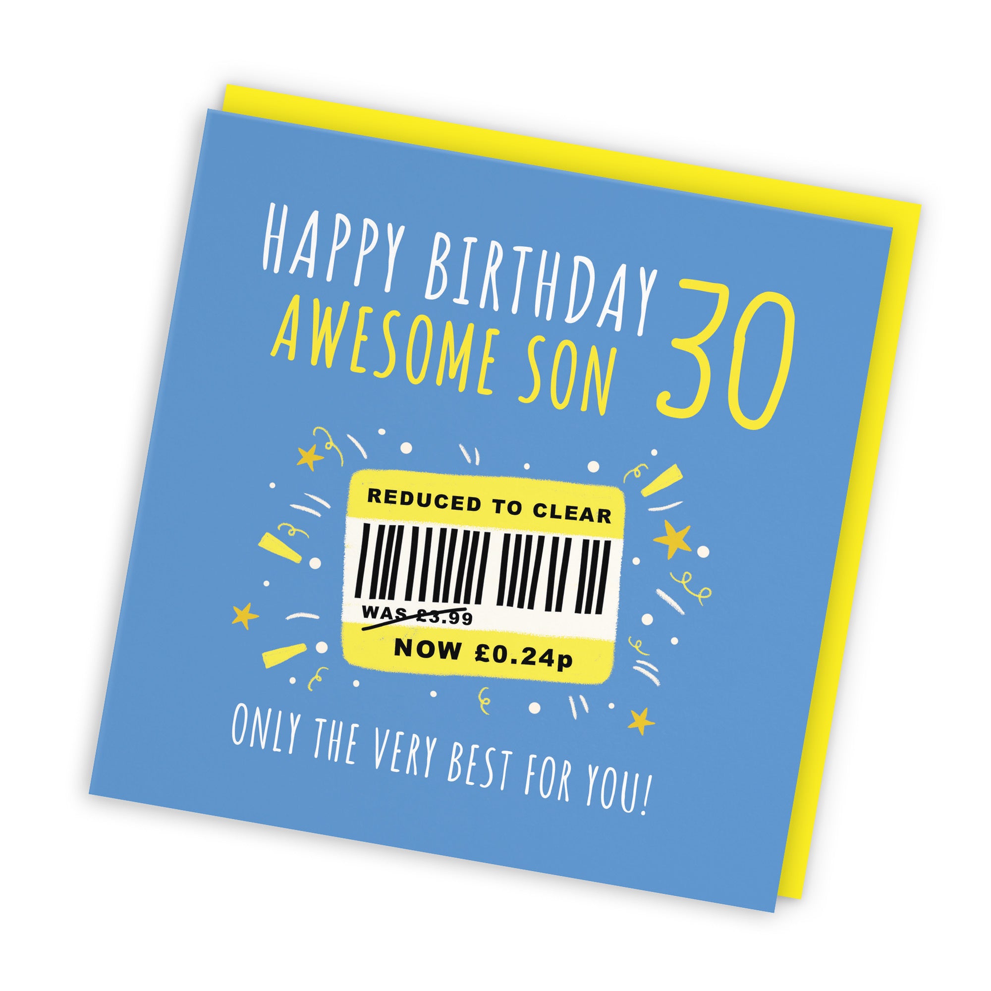 30th Son Birthday Card Reduced To Clear Moments - Default Title (BS00140)