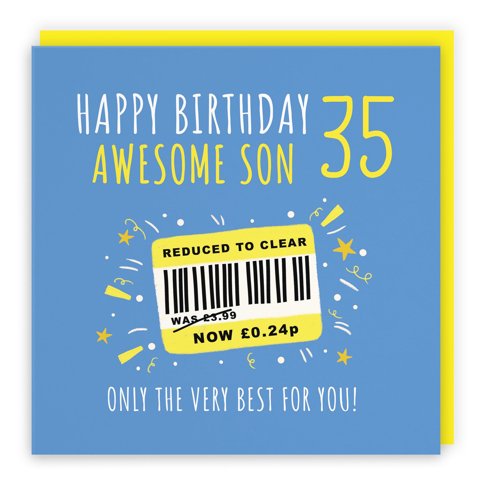 35th Son Birthday Card Reduced To Clear Moments - Default Title (BS00141)