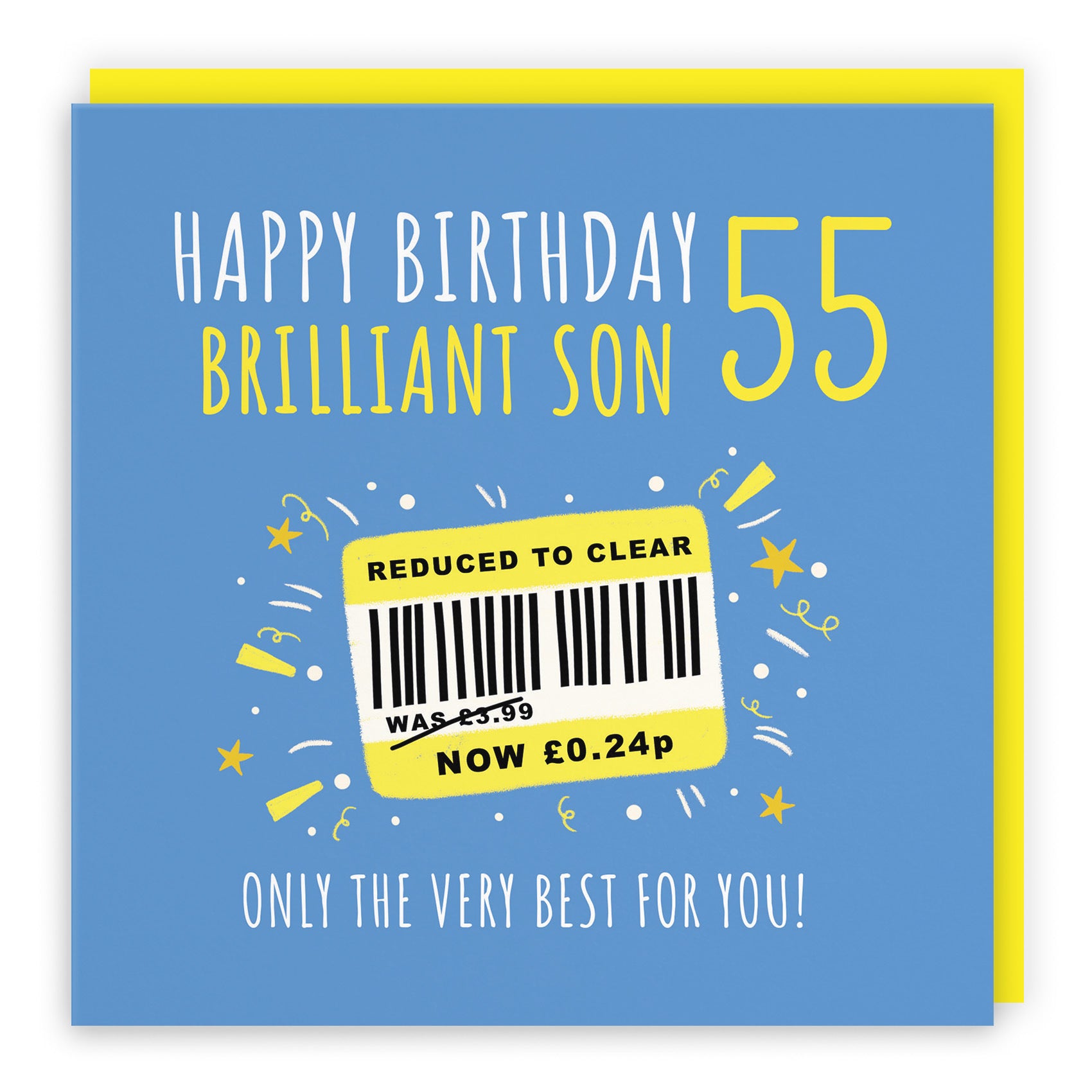 55th Son Birthday Card Reduced To Clear Moments - Default Title (BS00144)