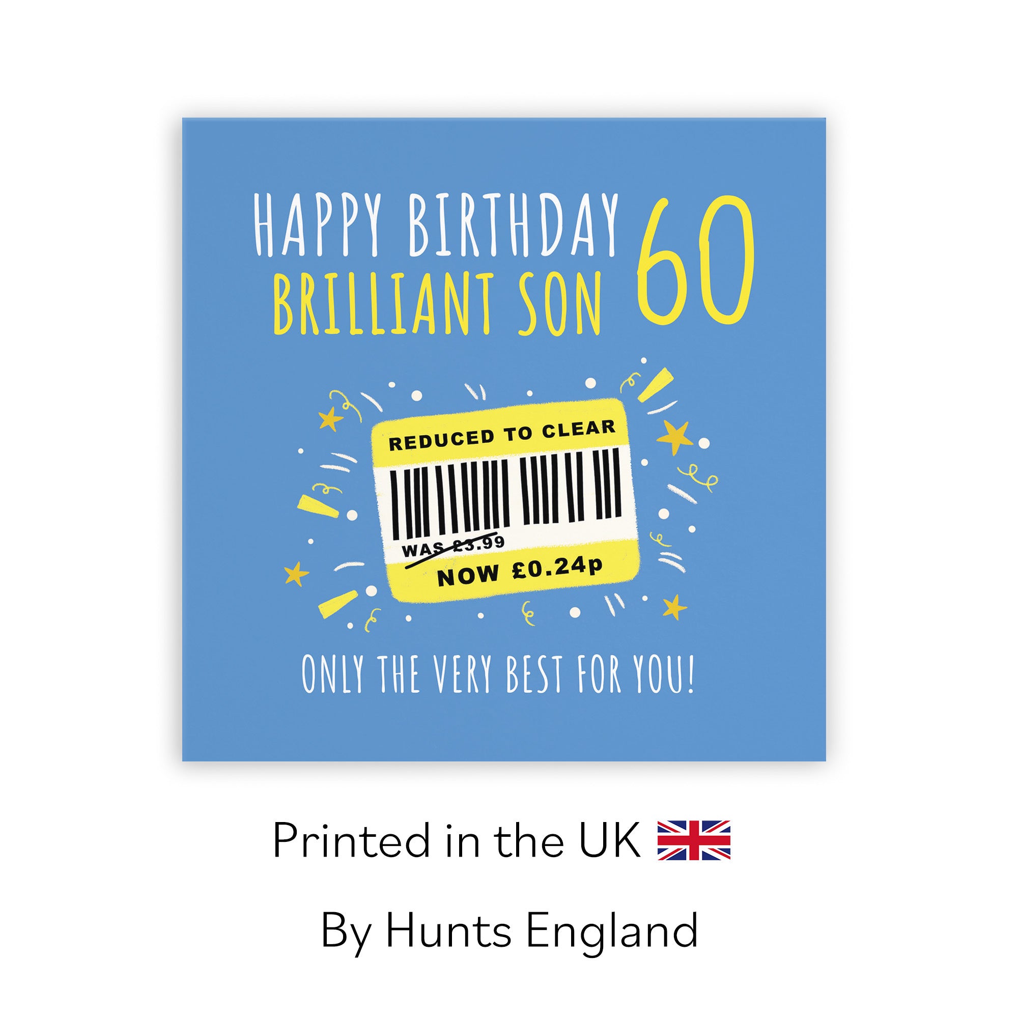 60th Son Birthday Card Reduced To Clear Moments - Default Title (BS00145)