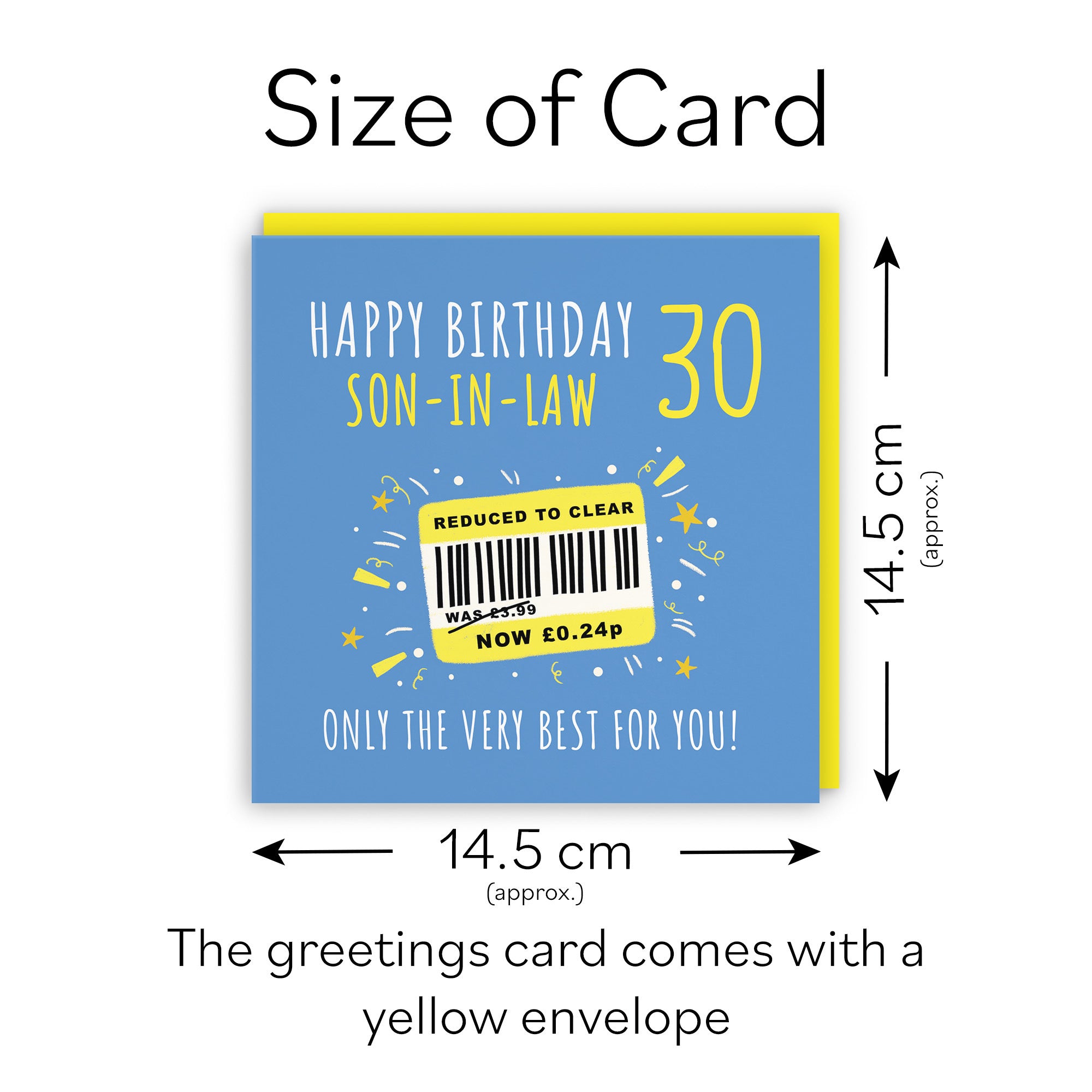 30th Son-in-Law Birthday Card Reduced To Clear Moments - Default Title (BS00146)