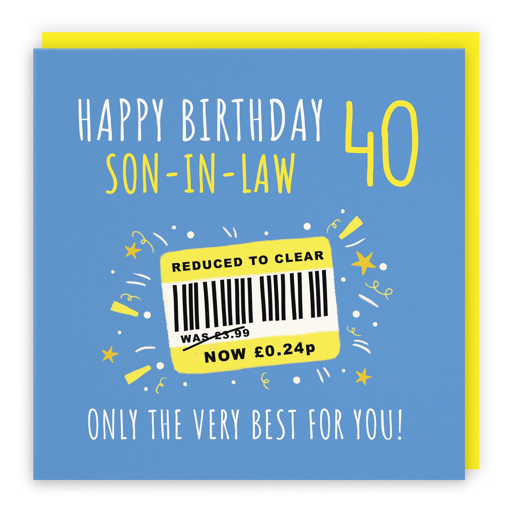 40th Son-in-Law Birthday Card Reduced To Clear Moments - Default Title (BS00147)